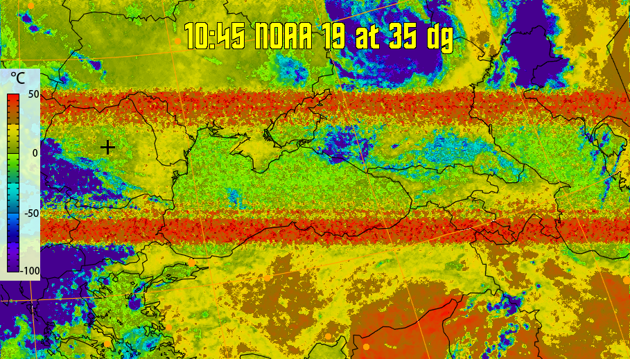 therm:
Produces a false colour image from NOAA APT images based on temperature.
Provides a good way of visualising cloud temperatures.