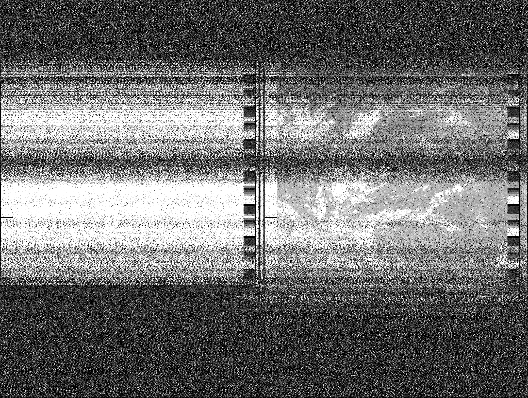 Pristine output with telemetry data withut cropping. Pristine images are
unenhanced, but normalised to produce images which represent,
as best as the software is able to, the original digital data. No attempt is made to temperature
normalise IR images. Disables gamma, sharpening, rotation, and other enhancements.
