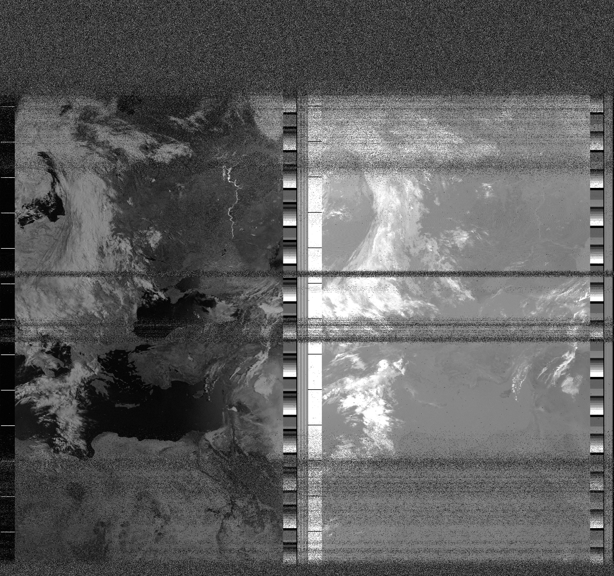 Pristine output with telemetry data withut cropping. Pristine images are
unenhanced, but normalised to produce images which represent,
as best as the software is able to, the original digital data. No attempt is made to temperature
normalise IR images. Disables gamma, sharpening, rotation, and other enhancements.