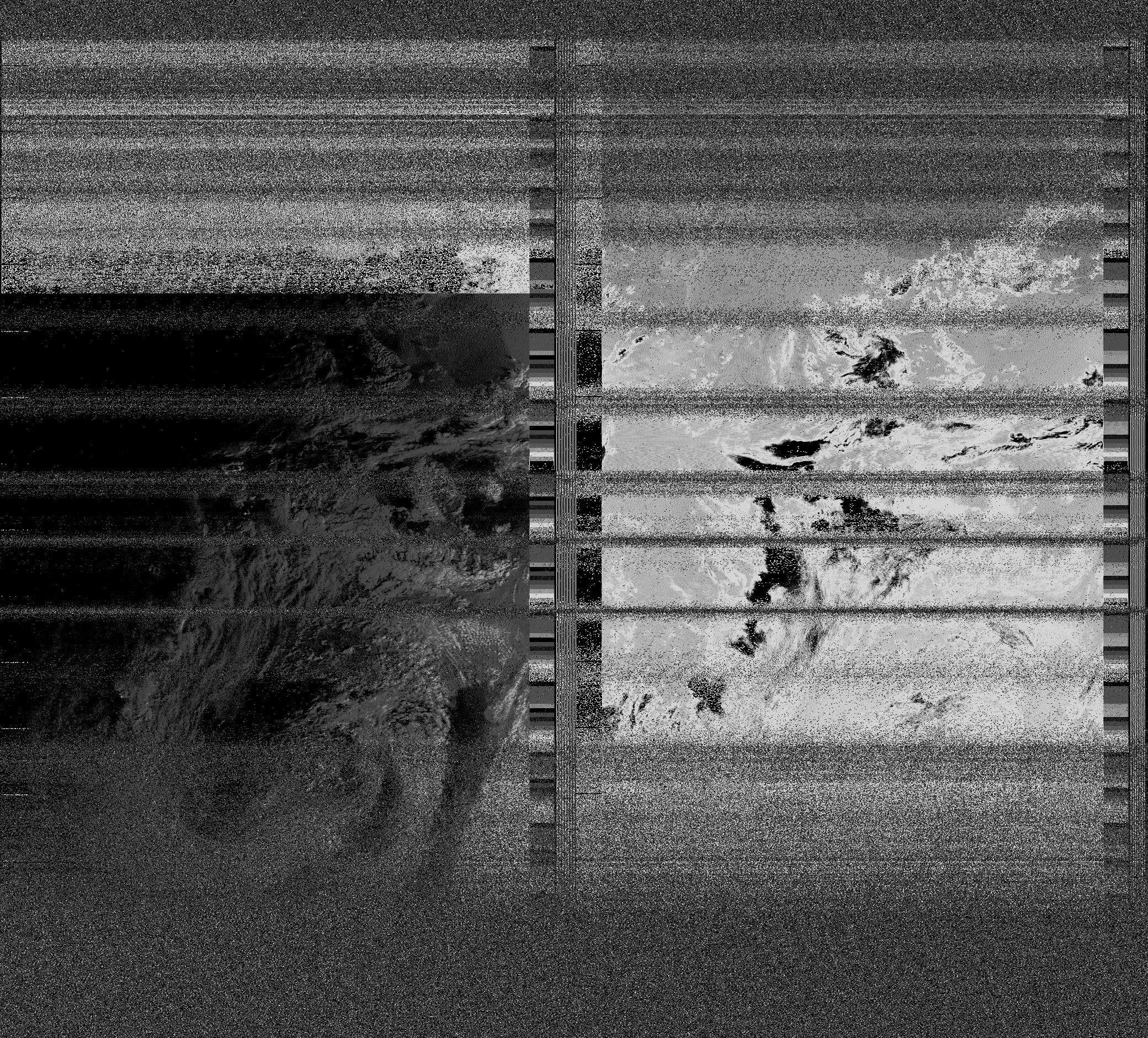Pristine output with telemetry data withut cropping. Pristine images are
unenhanced, but normalised to produce images which represent,
as best as the software is able to, the original digital data. No attempt is made to temperature
normalise IR images. Disables gamma, sharpening, rotation, and other enhancements.