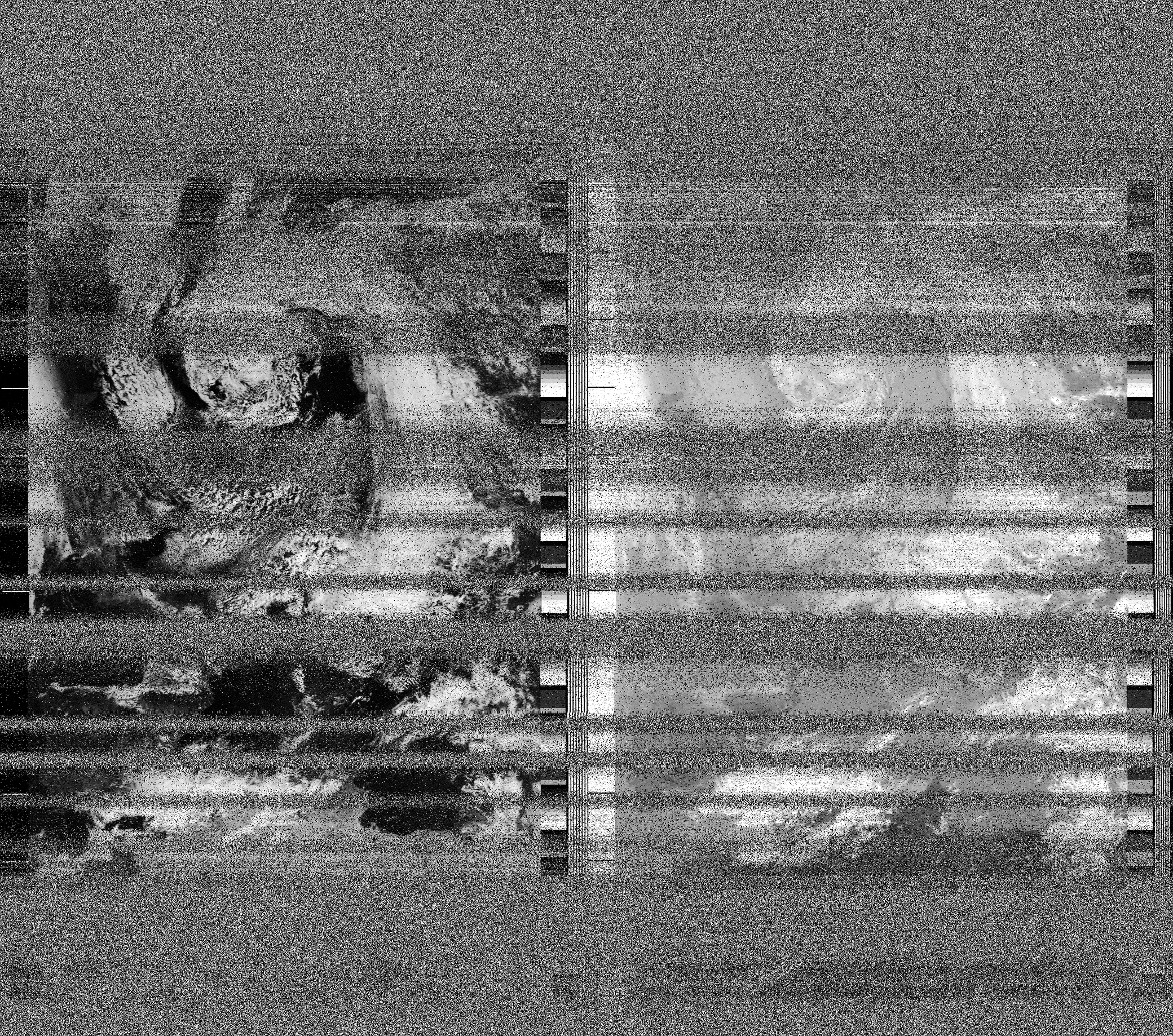 Pristine output with telemetry data withut cropping. Pristine images are
unenhanced, but normalised to produce images which represent,
as best as the software is able to, the original digital data. No attempt is made to temperature
normalise IR images. Disables gamma, sharpening, rotation, and other enhancements.