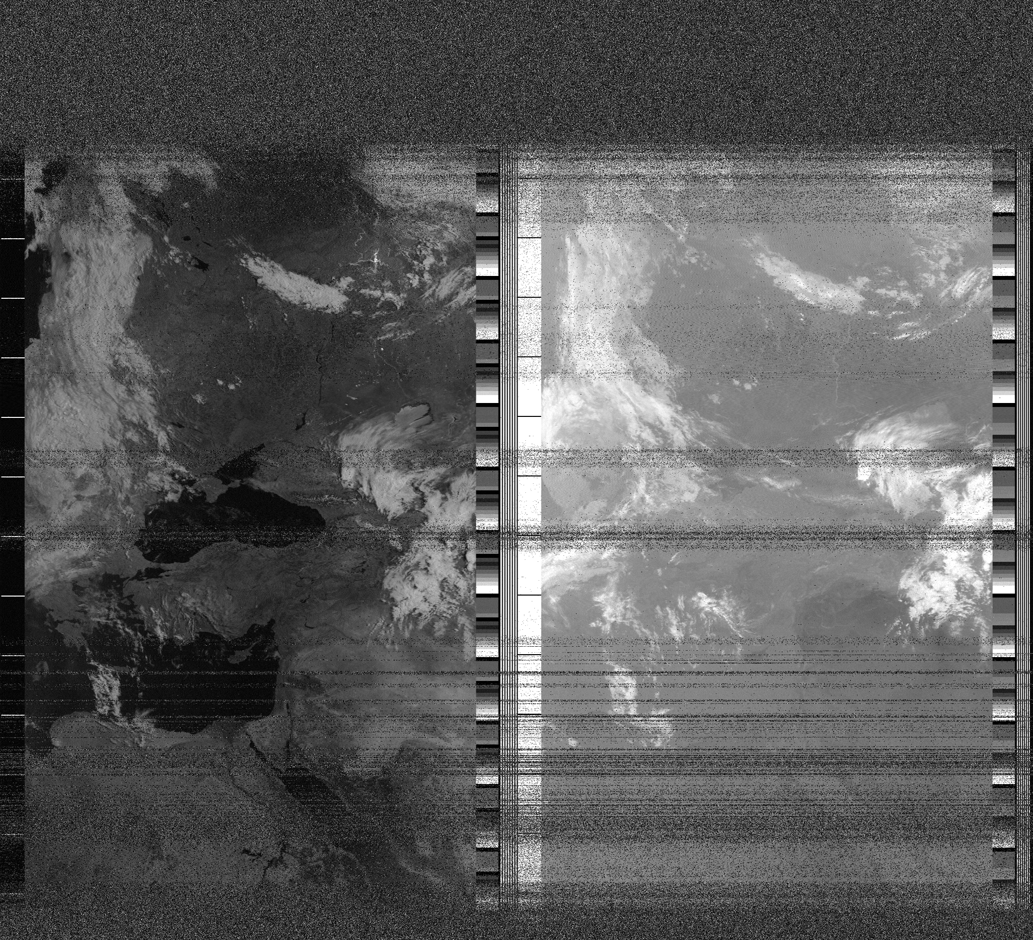 Pristine output with telemetry data withut cropping. Pristine images are
unenhanced, but normalised to produce images which represent,
as best as the software is able to, the original digital data. No attempt is made to temperature
normalise IR images. Disables gamma, sharpening, rotation, and other enhancements.