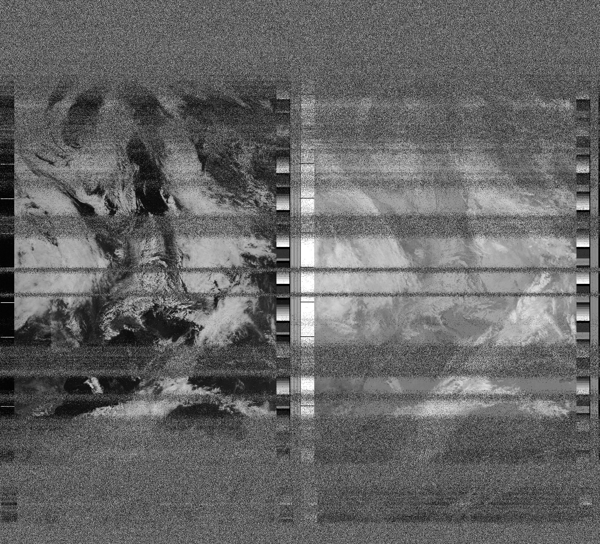Pristine output with telemetry data withut cropping. Pristine images are
unenhanced, but normalised to produce images which represent,
as best as the software is able to, the original digital data. No attempt is made to temperature
normalise IR images. Disables gamma, sharpening, rotation, and other enhancements.