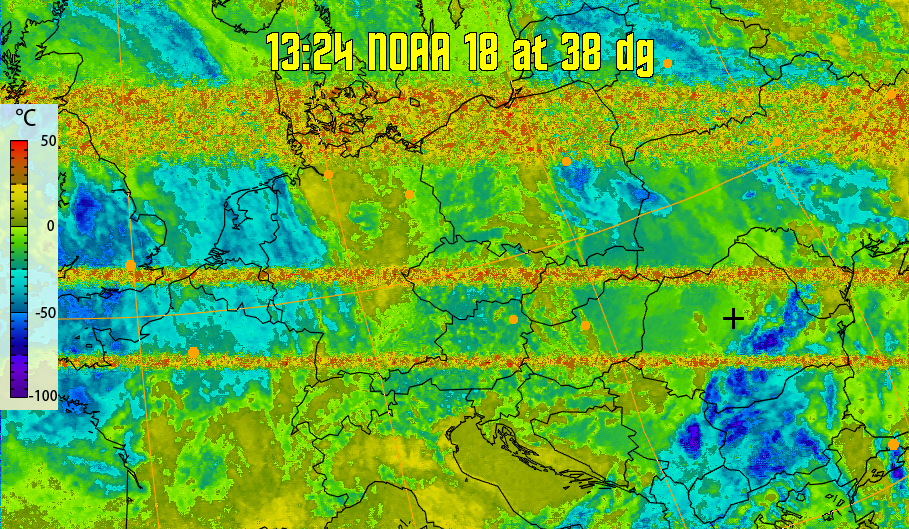 therm:
Produces a false colour image from NOAA APT images based on temperature.
Provides a good way of visualising cloud temperatures.