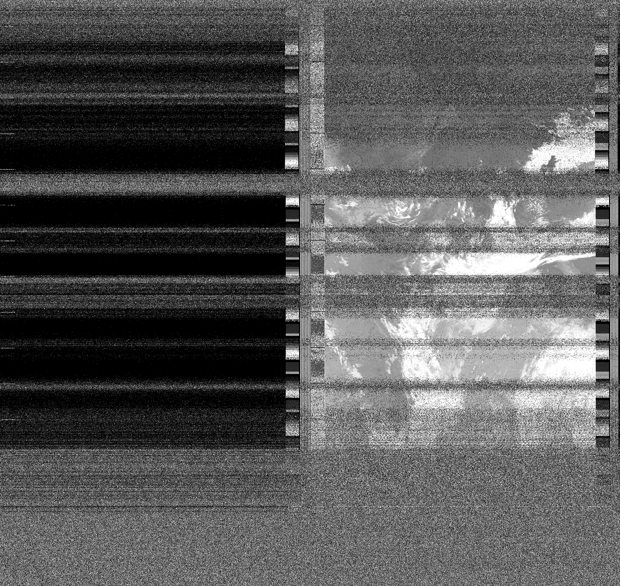 Pristine output with telemetry data withut cropping. Pristine images are
unenhanced, but normalised to produce images which represent,
as best as the software is able to, the original digital data. No attempt is made to temperature
normalise IR images. Disables gamma, sharpening, rotation, and other enhancements.