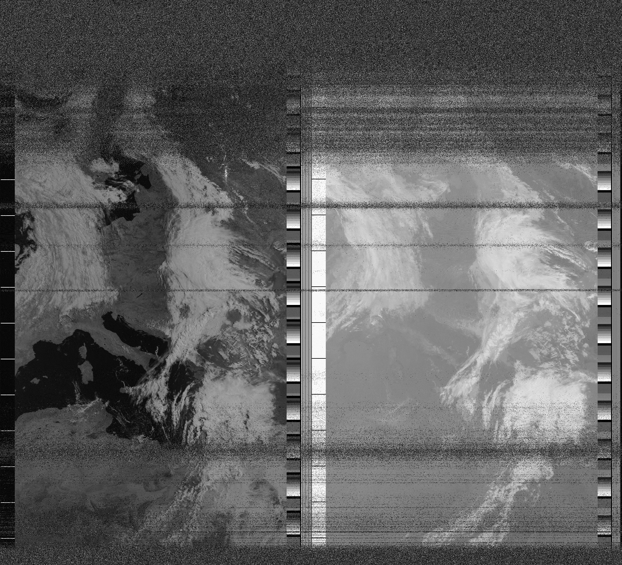 Pristine output with telemetry data withut cropping. Pristine images are
unenhanced, but normalised to produce images which represent,
as best as the software is able to, the original digital data. No attempt is made to temperature
normalise IR images. Disables gamma, sharpening, rotation, and other enhancements.