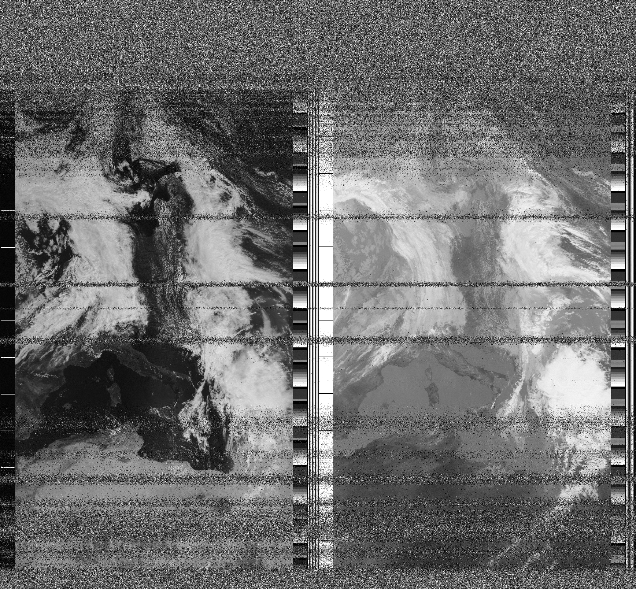 Pristine output with telemetry data withut cropping. Pristine images are
unenhanced, but normalised to produce images which represent,
as best as the software is able to, the original digital data. No attempt is made to temperature
normalise IR images. Disables gamma, sharpening, rotation, and other enhancements.