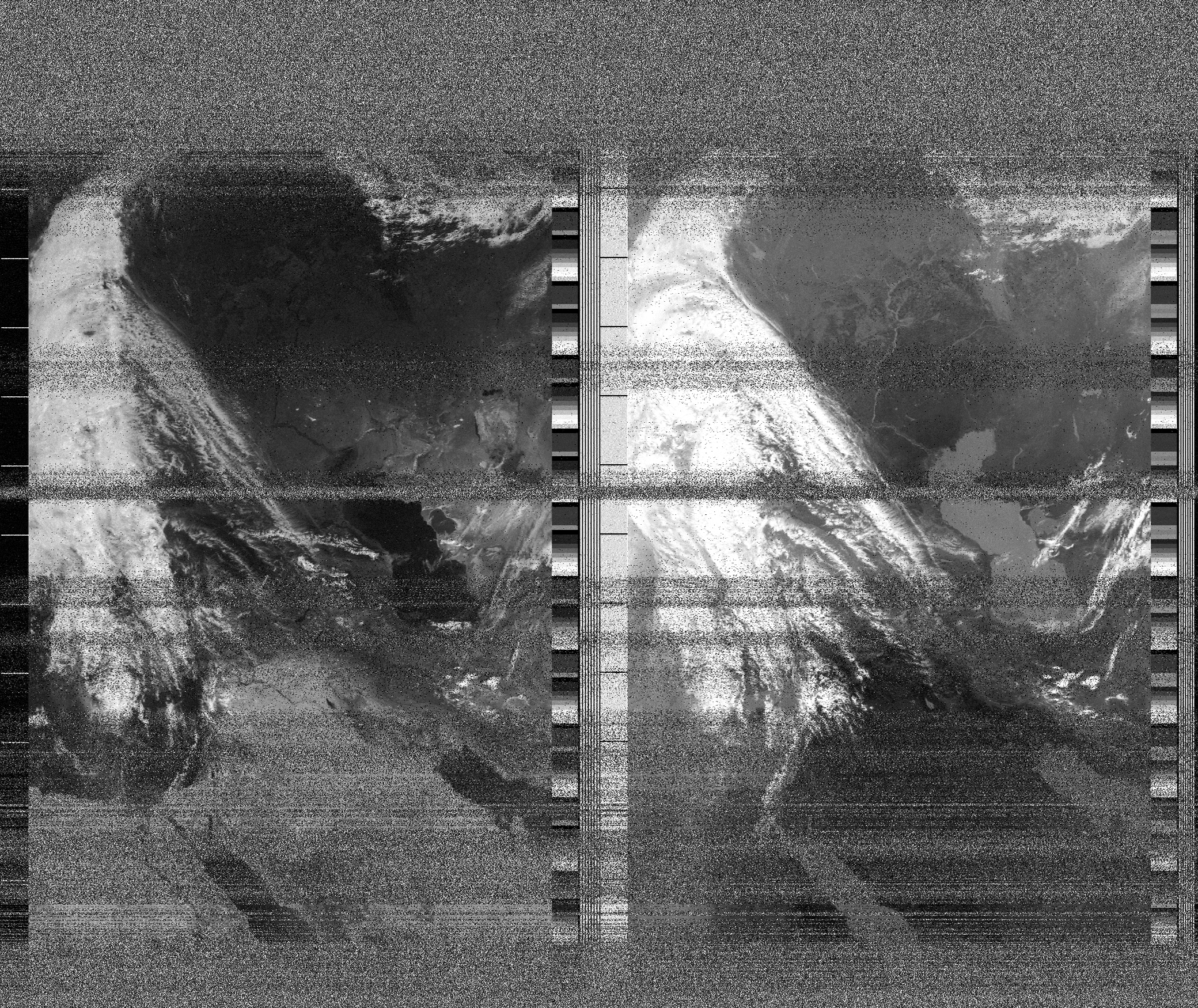 Pristine output with telemetry data withut cropping. Pristine images are
unenhanced, but normalised to produce images which represent,
as best as the software is able to, the original digital data. No attempt is made to temperature
normalise IR images. Disables gamma, sharpening, rotation, and other enhancements.