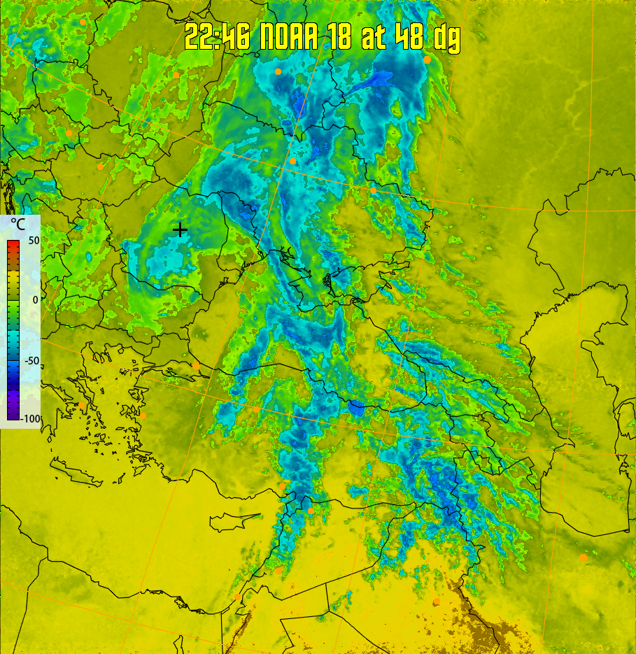therm:
Produces a false colour image from NOAA APT images based on temperature.
Provides a good way of visualising cloud temperatures.