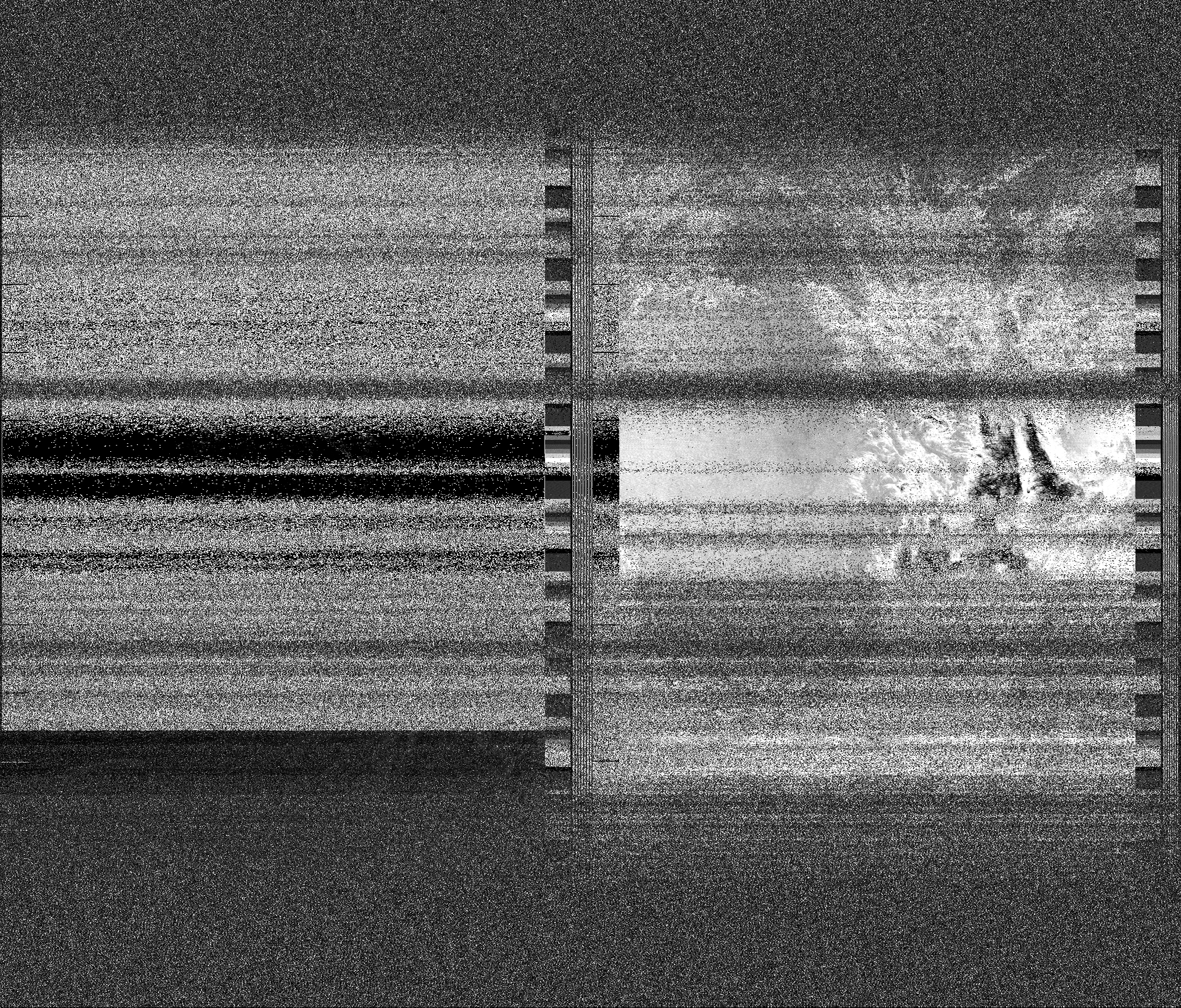 Pristine output with telemetry data withut cropping. Pristine images are
unenhanced, but normalised to produce images which represent,
as best as the software is able to, the original digital data. No attempt is made to temperature
normalise IR images. Disables gamma, sharpening, rotation, and other enhancements.