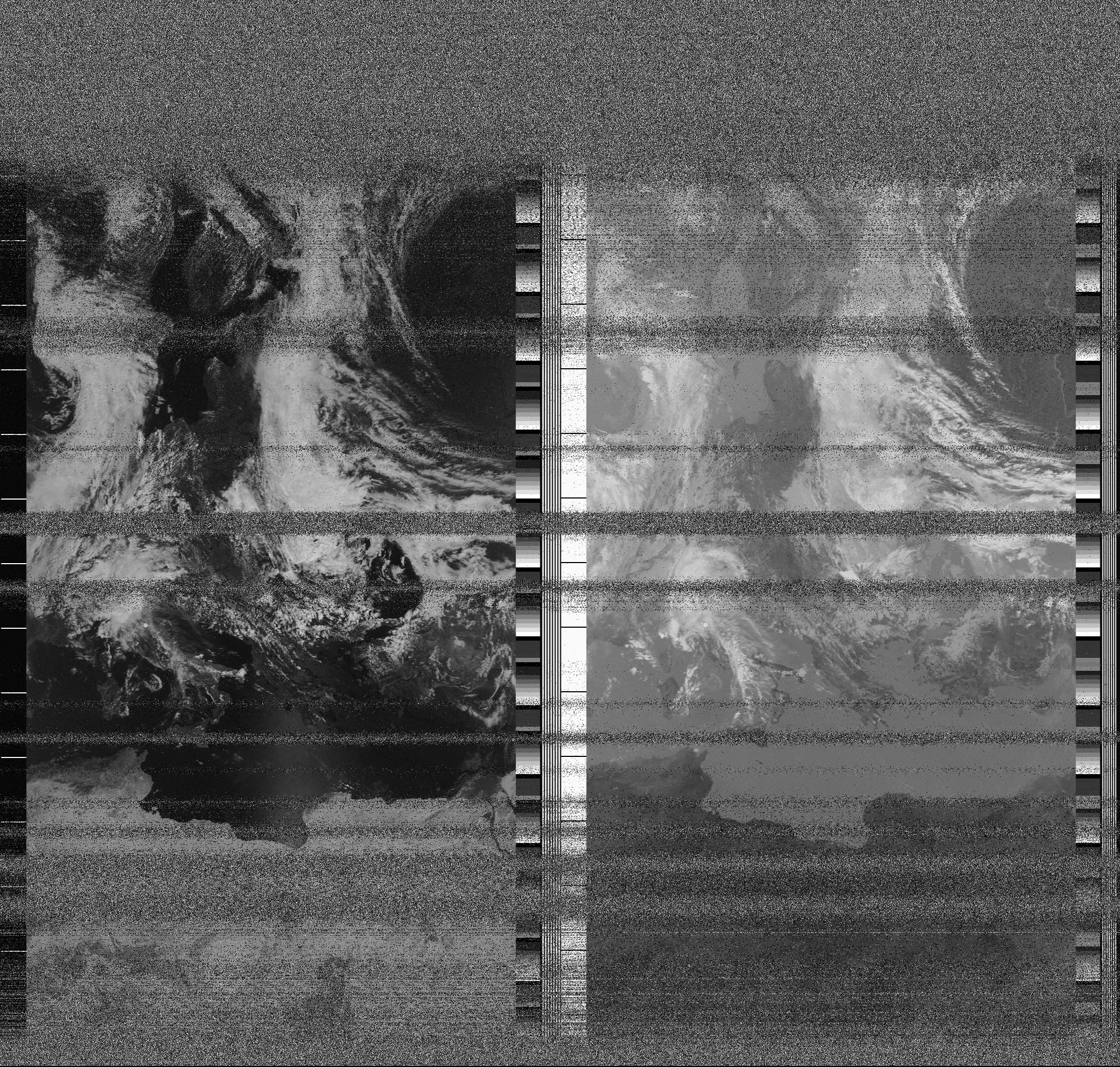 Pristine output with telemetry data withut cropping. Pristine images are
unenhanced, but normalised to produce images which represent,
as best as the software is able to, the original digital data. No attempt is made to temperature
normalise IR images. Disables gamma, sharpening, rotation, and other enhancements.