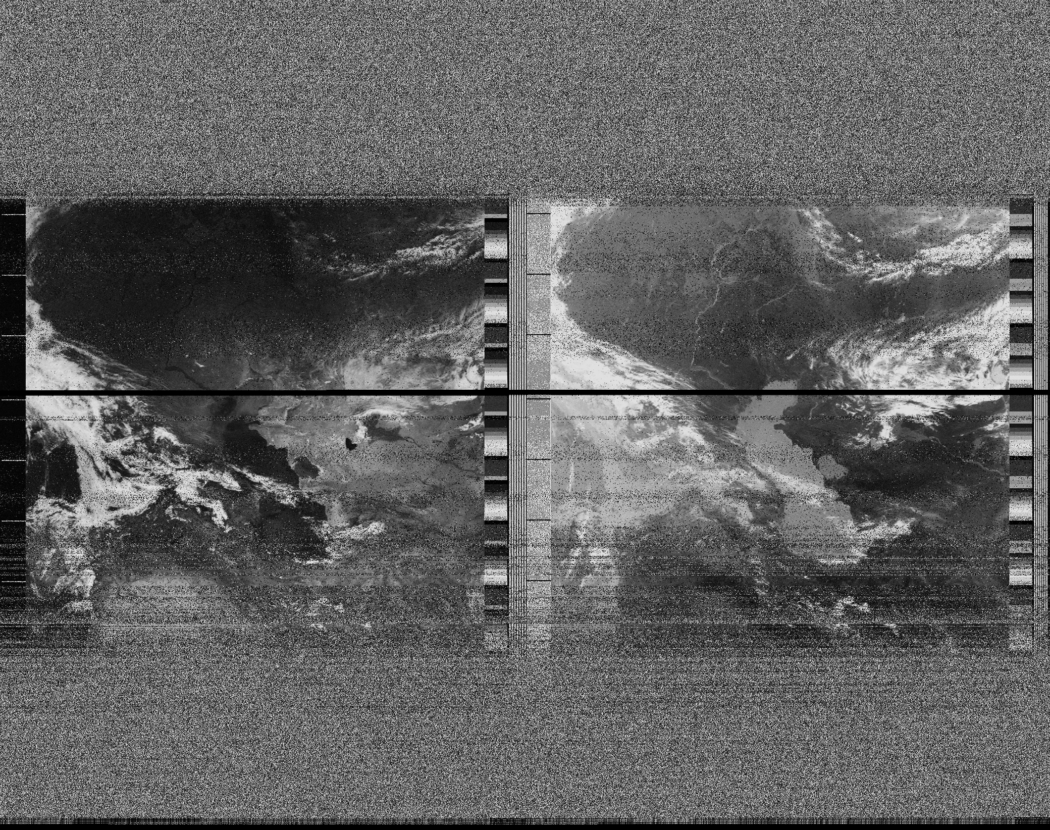 Pristine output with telemetry data withut cropping. Pristine images are
unenhanced, but normalised to produce images which represent,
as best as the software is able to, the original digital data. No attempt is made to temperature
normalise IR images. Disables gamma, sharpening, rotation, and other enhancements.