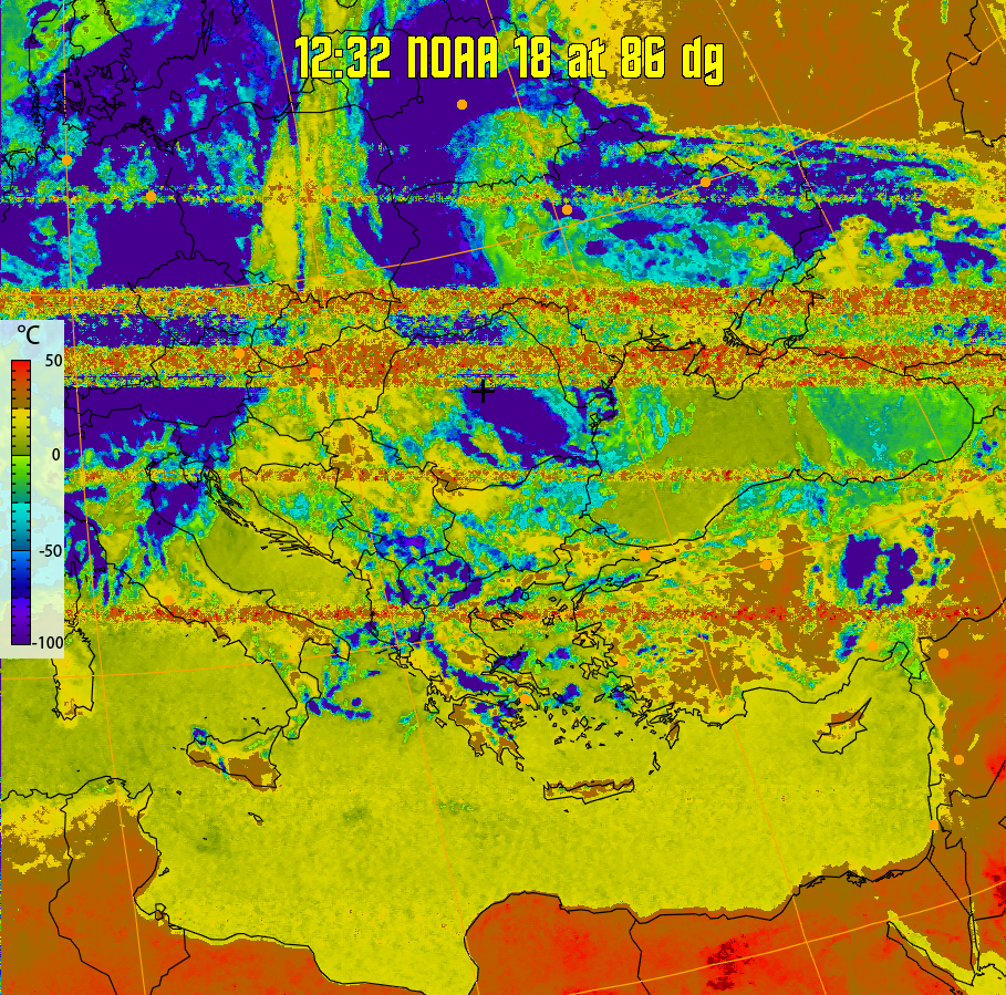 therm:
Produces a false colour image from NOAA APT images based on temperature.
Provides a good way of visualising cloud temperatures.