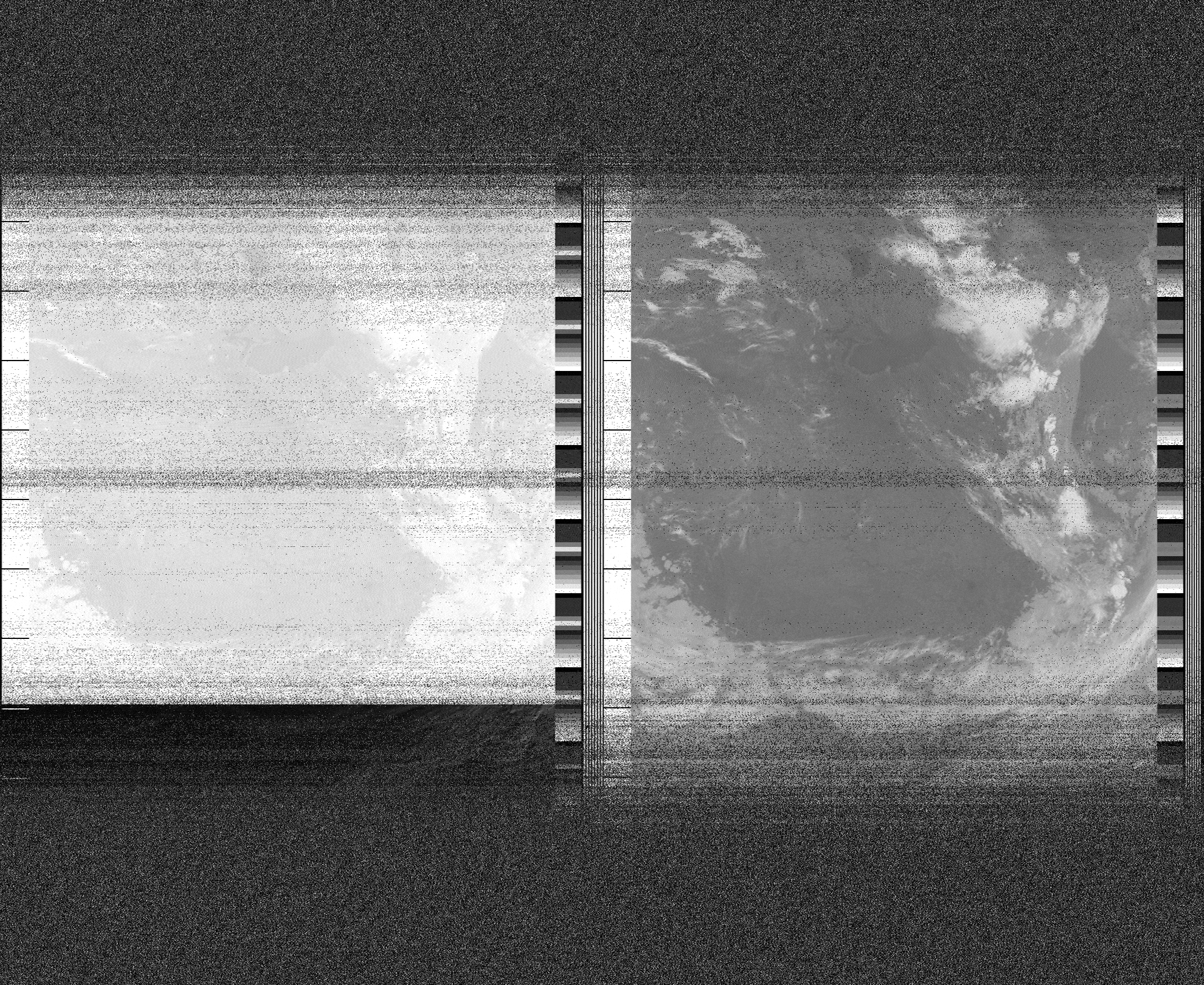 Pristine output with telemetry data withut cropping. Pristine images are
unenhanced, but normalised to produce images which represent,
as best as the software is able to, the original digital data. No attempt is made to temperature
normalise IR images. Disables gamma, sharpening, rotation, and other enhancements.