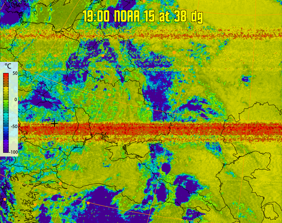 therm:
Produces a false colour image from NOAA APT images based on temperature.
Provides a good way of visualising cloud temperatures.