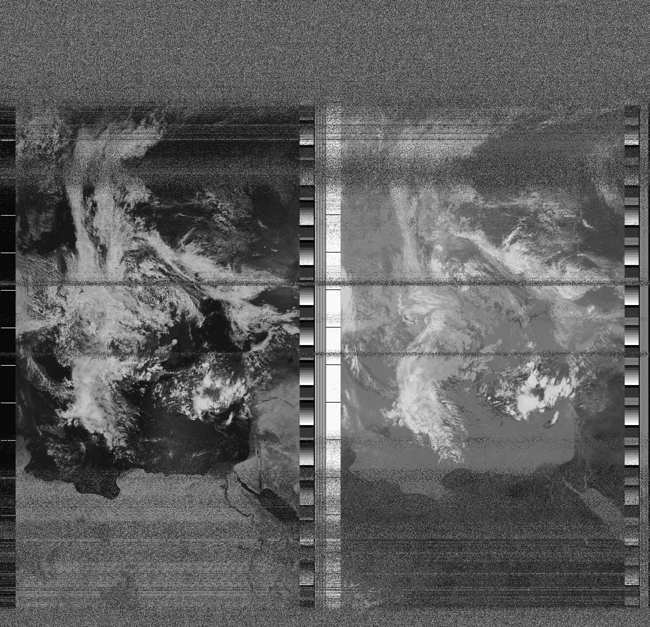 Pristine output with telemetry data withut cropping. Pristine images are
unenhanced, but normalised to produce images which represent,
as best as the software is able to, the original digital data. No attempt is made to temperature
normalise IR images. Disables gamma, sharpening, rotation, and other enhancements.