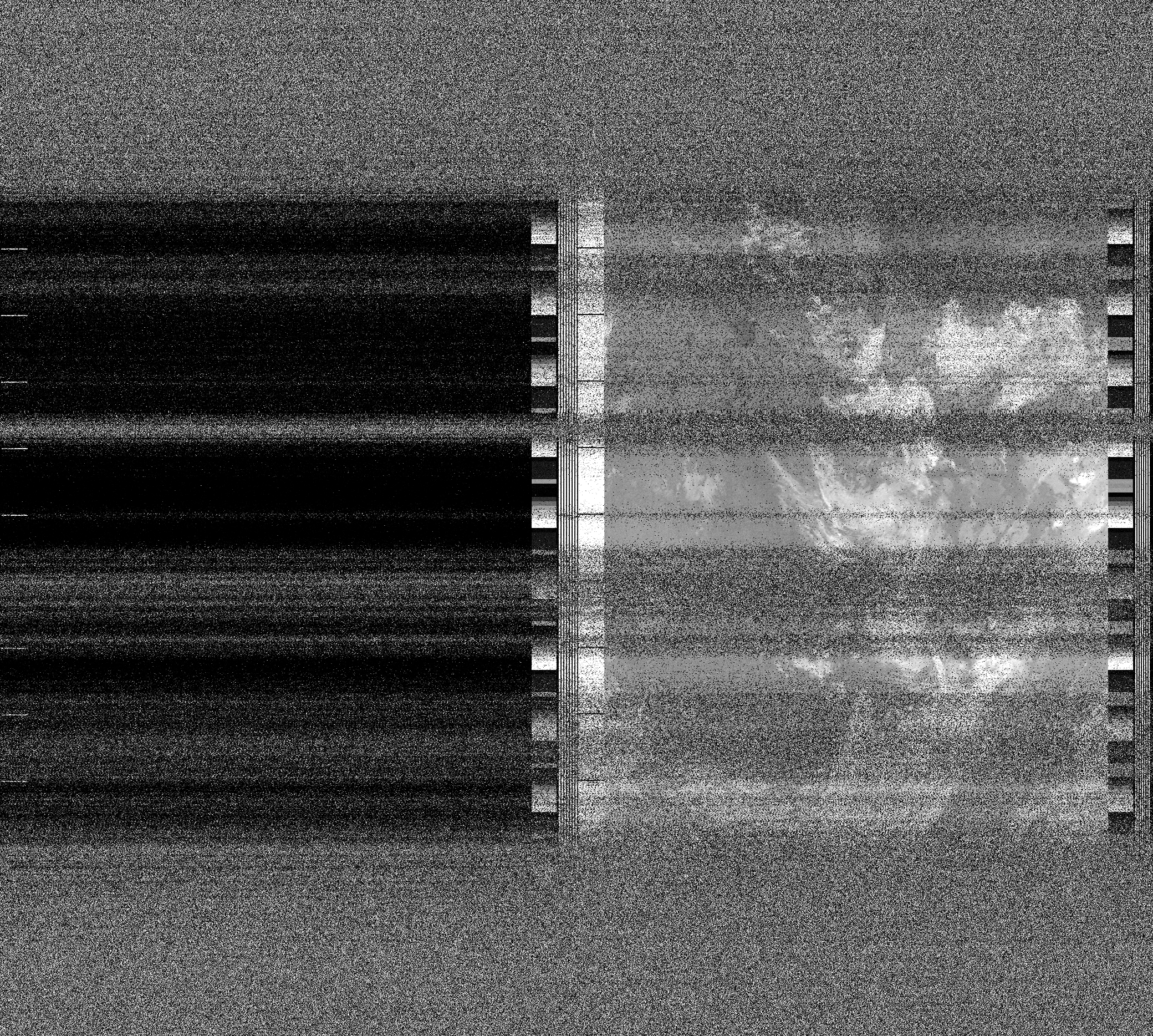 Pristine output with telemetry data withut cropping. Pristine images are
unenhanced, but normalised to produce images which represent,
as best as the software is able to, the original digital data. No attempt is made to temperature
normalise IR images. Disables gamma, sharpening, rotation, and other enhancements.