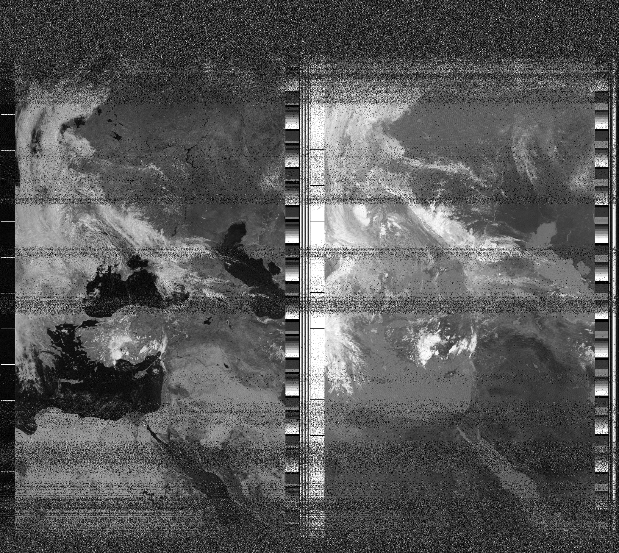 Pristine output with telemetry data withut cropping. Pristine images are
unenhanced, but normalised to produce images which represent,
as best as the software is able to, the original digital data. No attempt is made to temperature
normalise IR images. Disables gamma, sharpening, rotation, and other enhancements.