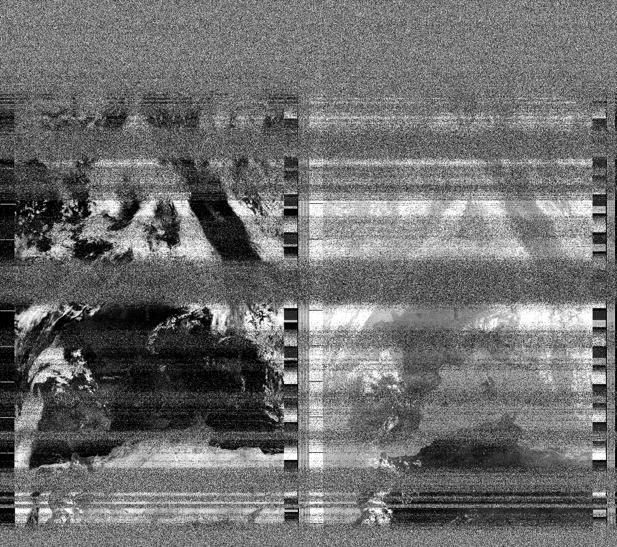 Pristine output with telemetry data withut cropping. Pristine images are
unenhanced, but normalised to produce images which represent,
as best as the software is able to, the original digital data. No attempt is made to temperature
normalise IR images. Disables gamma, sharpening, rotation, and other enhancements.