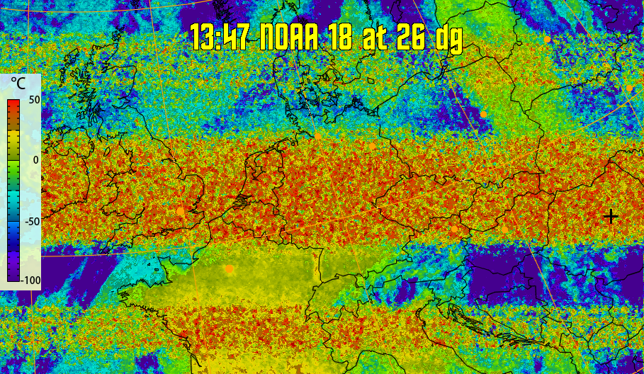 therm:
Produces a false colour image from NOAA APT images based on temperature.
Provides a good way of visualising cloud temperatures.