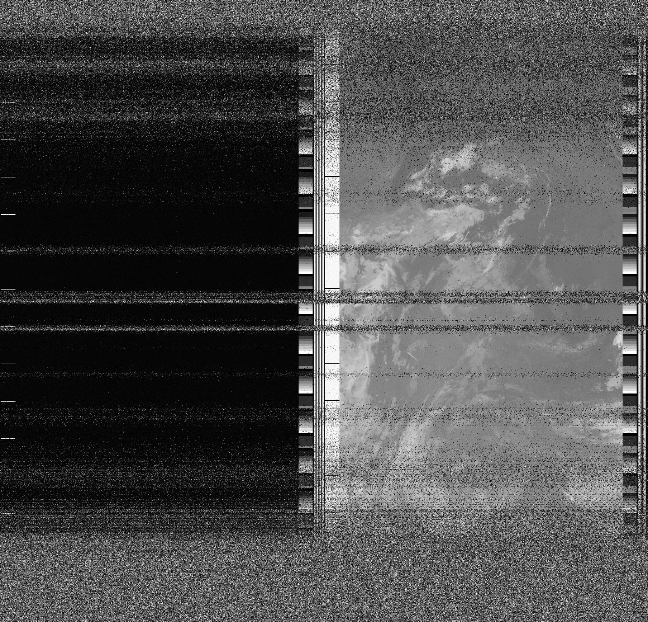Pristine output with telemetry data withut cropping. Pristine images are
unenhanced, but normalised to produce images which represent,
as best as the software is able to, the original digital data. No attempt is made to temperature
normalise IR images. Disables gamma, sharpening, rotation, and other enhancements.
