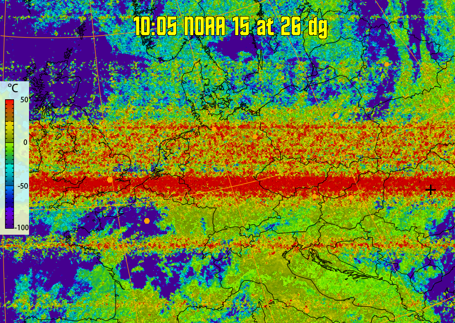 therm:
Produces a false colour image from NOAA APT images based on temperature.
Provides a good way of visualising cloud temperatures.
