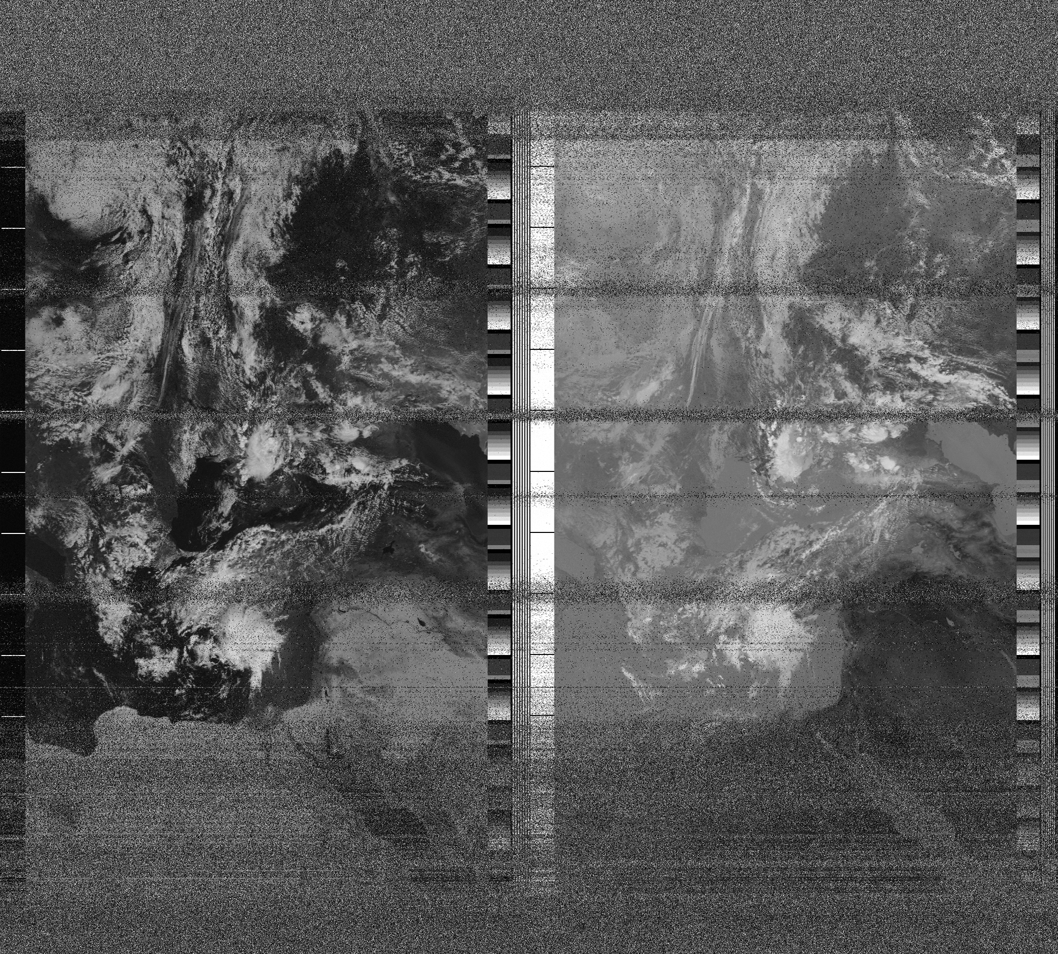 Pristine output with telemetry data withut cropping. Pristine images are
unenhanced, but normalised to produce images which represent,
as best as the software is able to, the original digital data. No attempt is made to temperature
normalise IR images. Disables gamma, sharpening, rotation, and other enhancements.