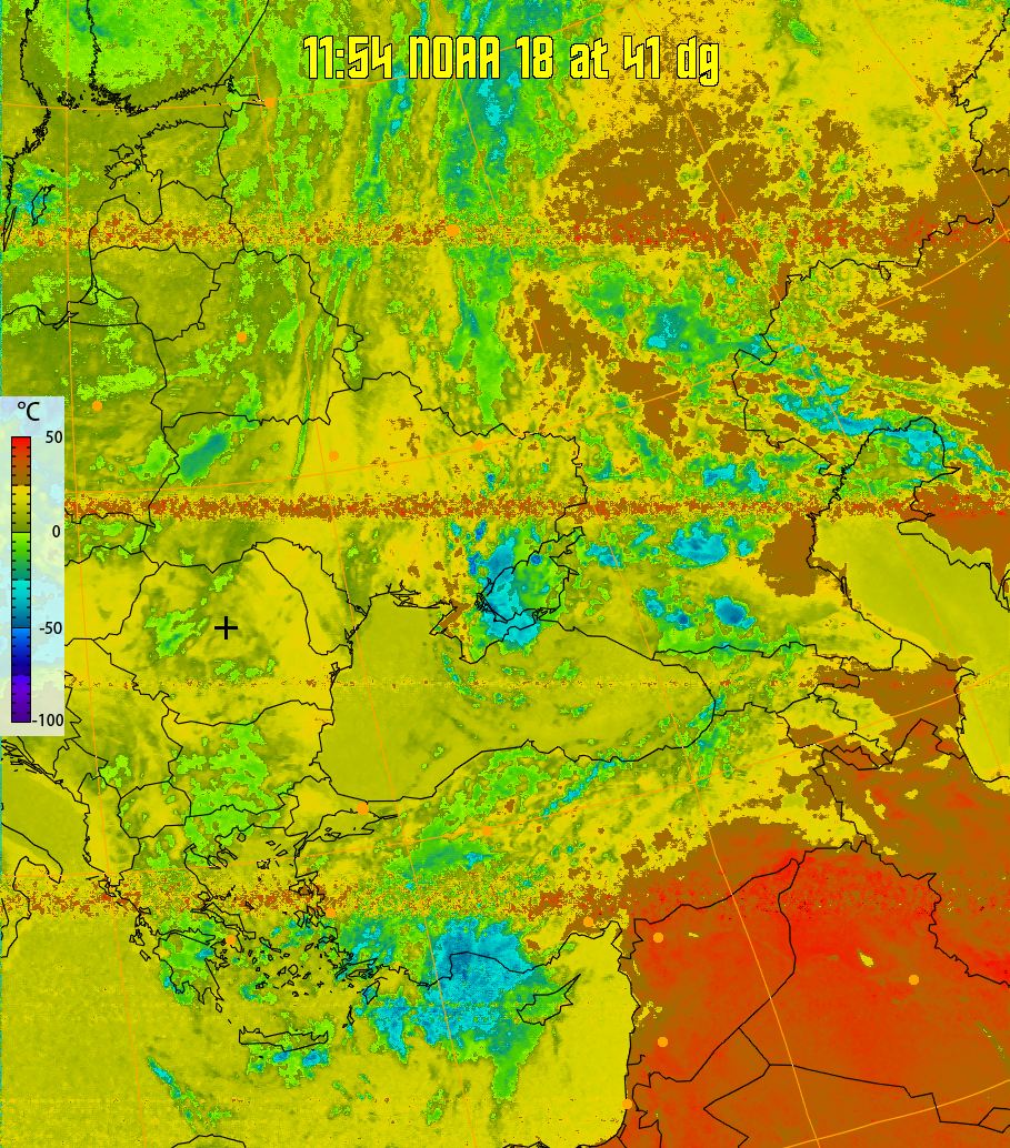 therm:
Produces a false colour image from NOAA APT images based on temperature.
Provides a good way of visualising cloud temperatures.