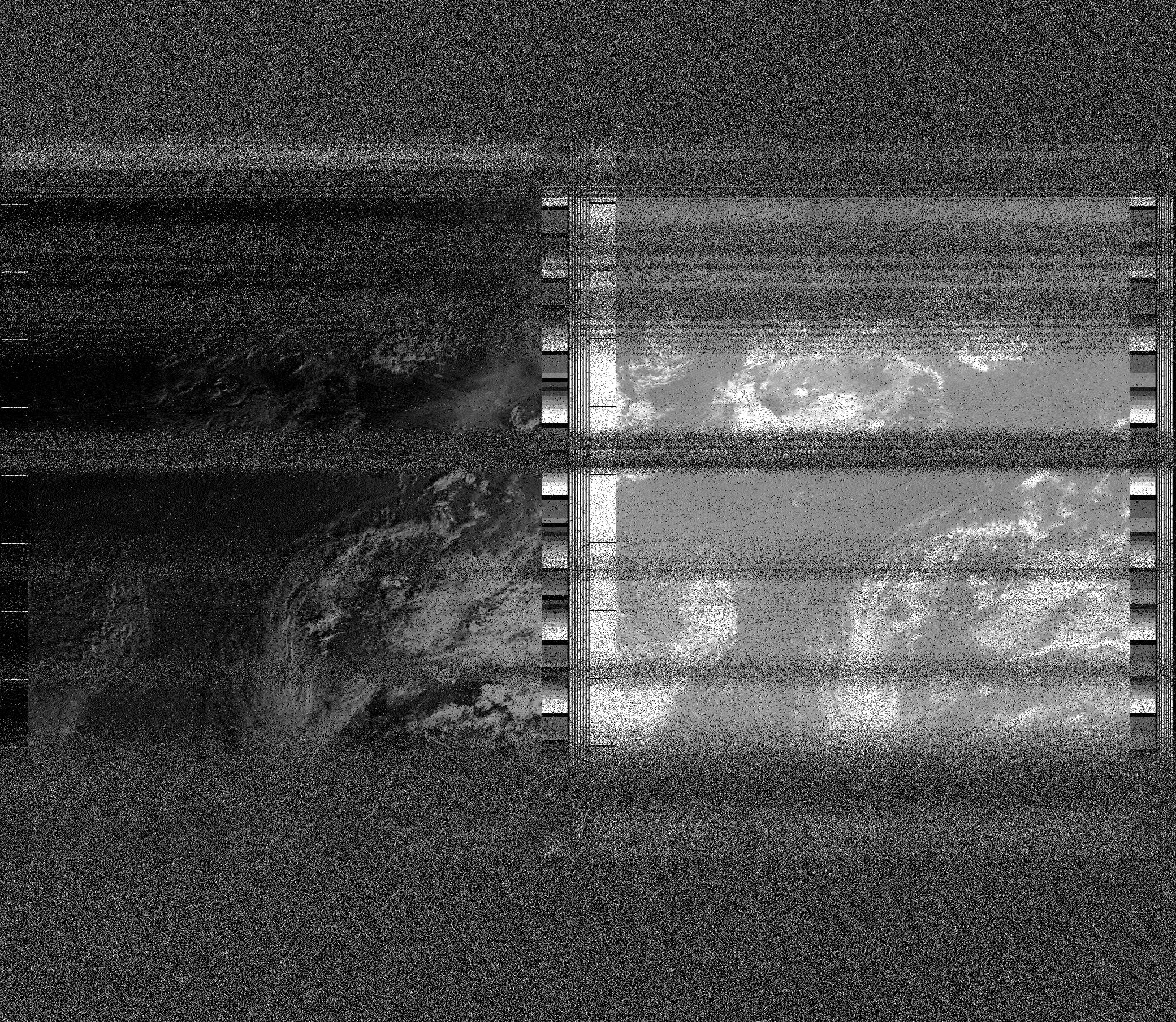 Pristine output with telemetry data withut cropping. Pristine images are
unenhanced, but normalised to produce images which represent,
as best as the software is able to, the original digital data. No attempt is made to temperature
normalise IR images. Disables gamma, sharpening, rotation, and other enhancements.