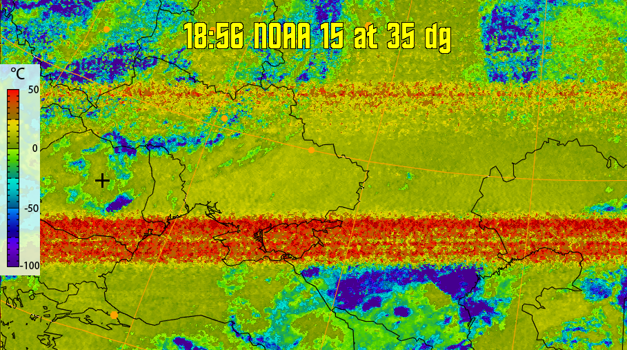 therm:
Produces a false colour image from NOAA APT images based on temperature.
Provides a good way of visualising cloud temperatures.