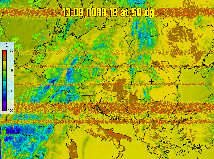 therm:
Produces a false colour image from NOAA APT images based on temperature.
Provides a good way of visualising cloud temperatures.