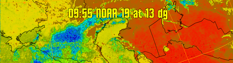 therm:
Produces a false colour image from NOAA APT images based on temperature.
Provides a good way of visualising cloud temperatures.