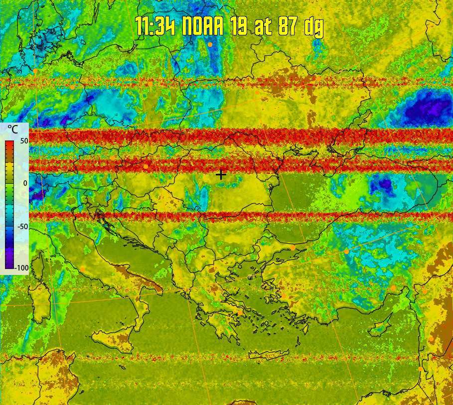 therm:
Produces a false colour image from NOAA APT images based on temperature.
Provides a good way of visualising cloud temperatures.