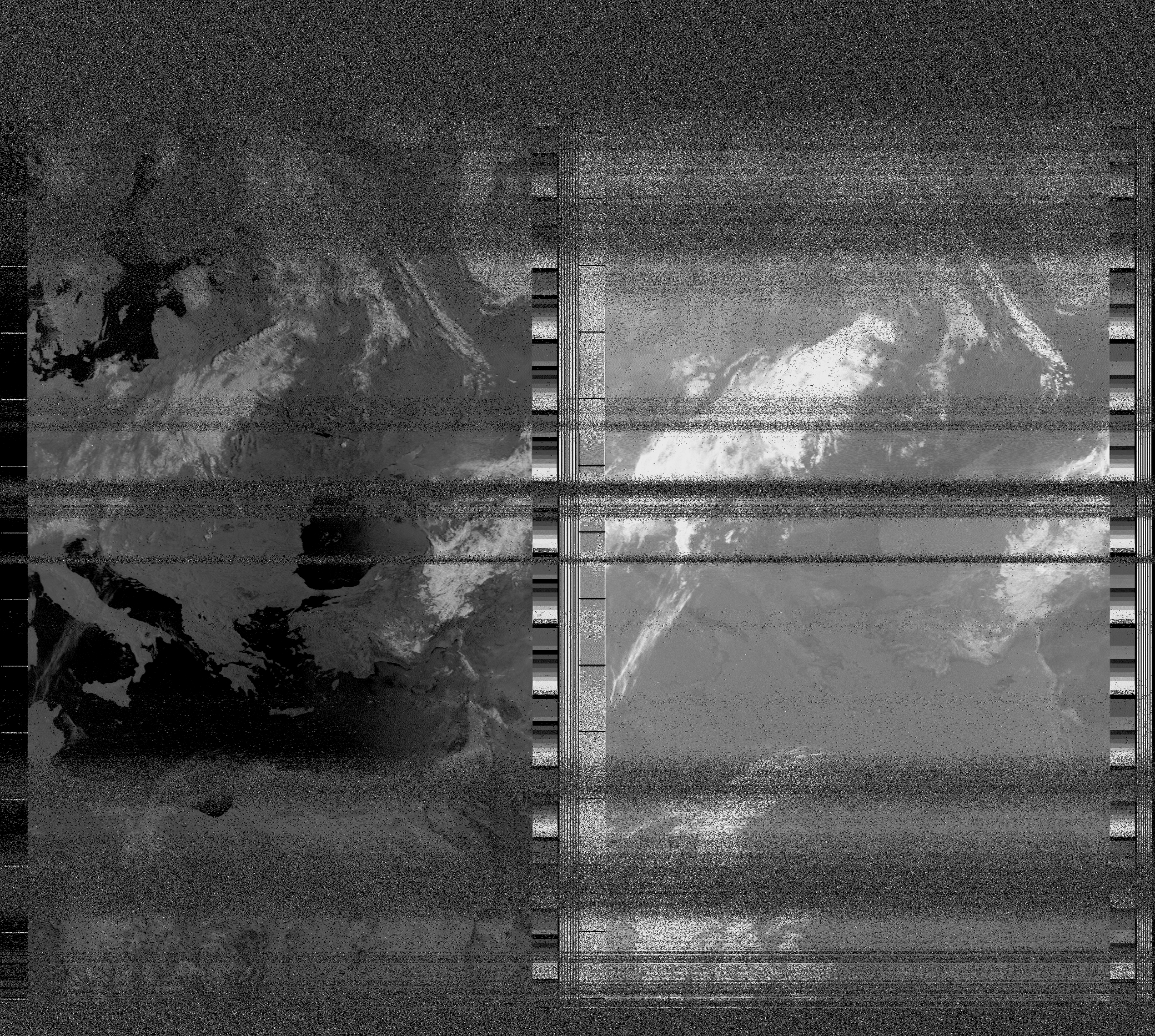 Pristine output with telemetry data withut cropping. Pristine images are
unenhanced, but normalised to produce images which represent,
as best as the software is able to, the original digital data. No attempt is made to temperature
normalise IR images. Disables gamma, sharpening, rotation, and other enhancements.