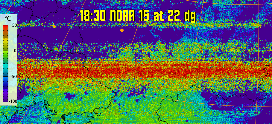 therm:
Produces a false colour image from NOAA APT images based on temperature.
Provides a good way of visualising cloud temperatures.