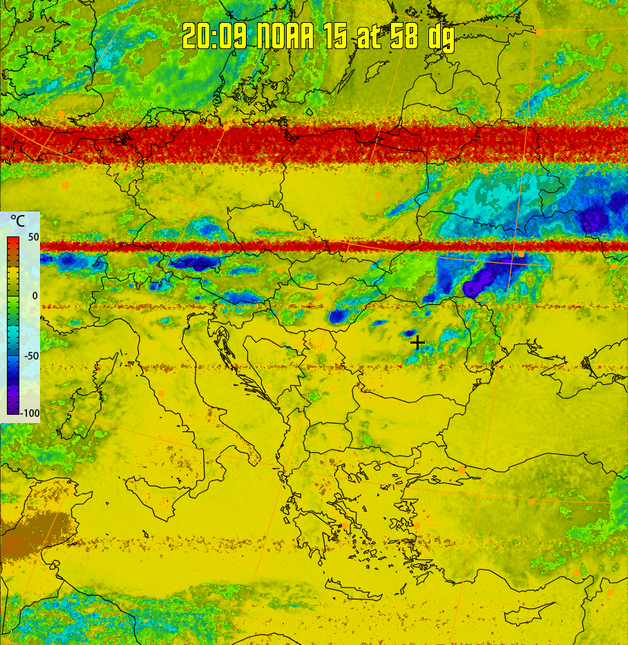 therm:
Produces a false colour image from NOAA APT images based on temperature.
Provides a good way of visualising cloud temperatures.