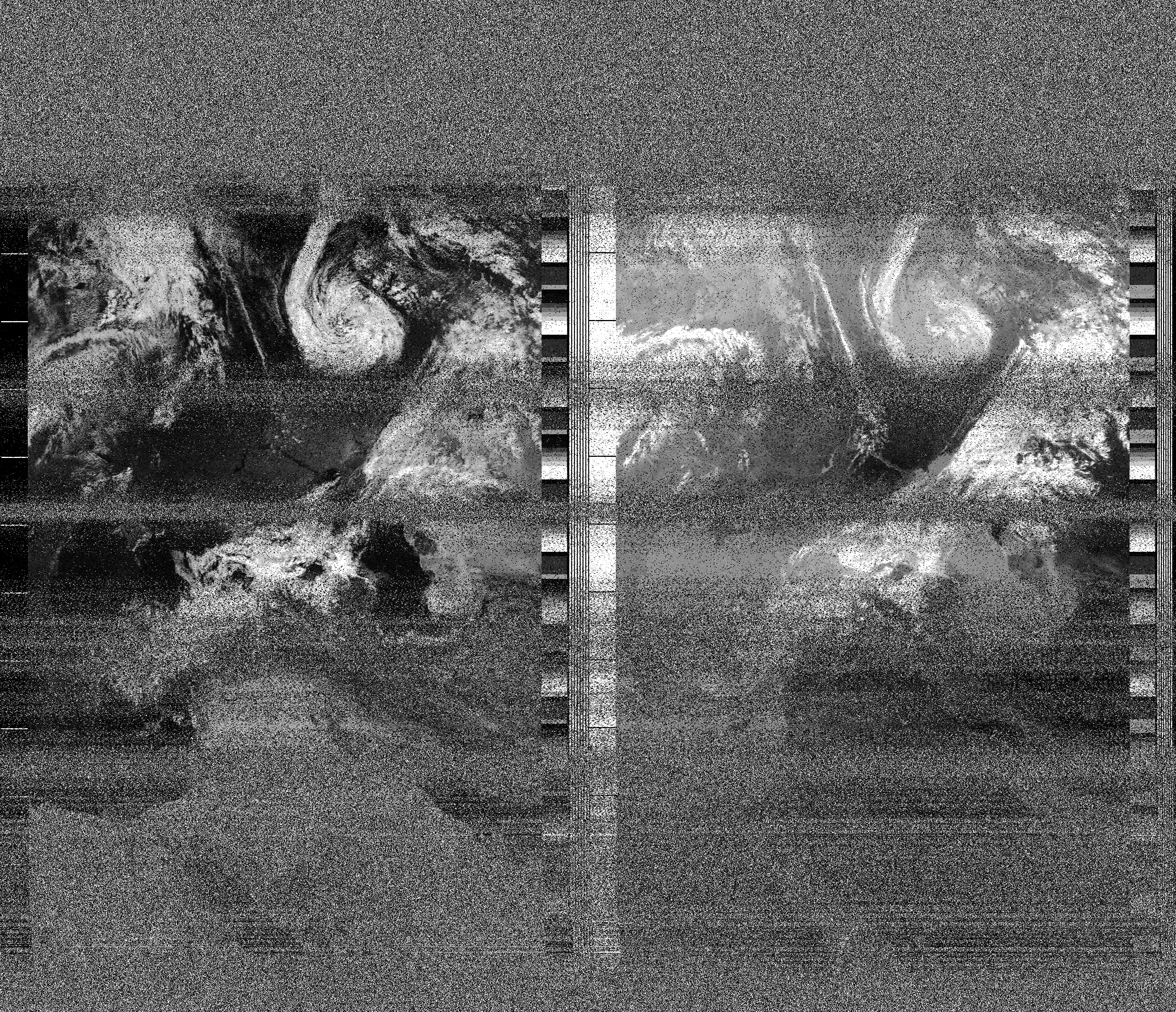Pristine output with telemetry data withut cropping. Pristine images are
unenhanced, but normalised to produce images which represent,
as best as the software is able to, the original digital data. No attempt is made to temperature
normalise IR images. Disables gamma, sharpening, rotation, and other enhancements.
