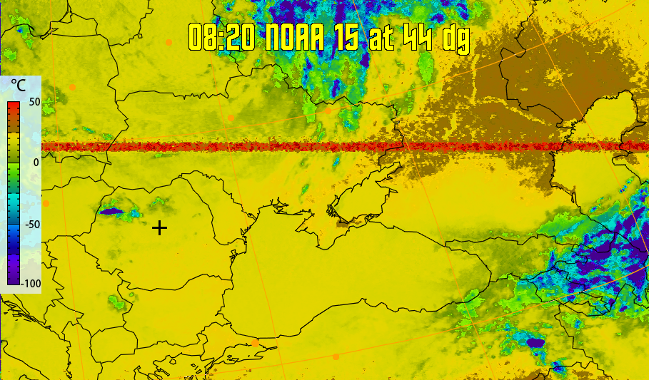 therm:
Produces a false colour image from NOAA APT images based on temperature.
Provides a good way of visualising cloud temperatures.