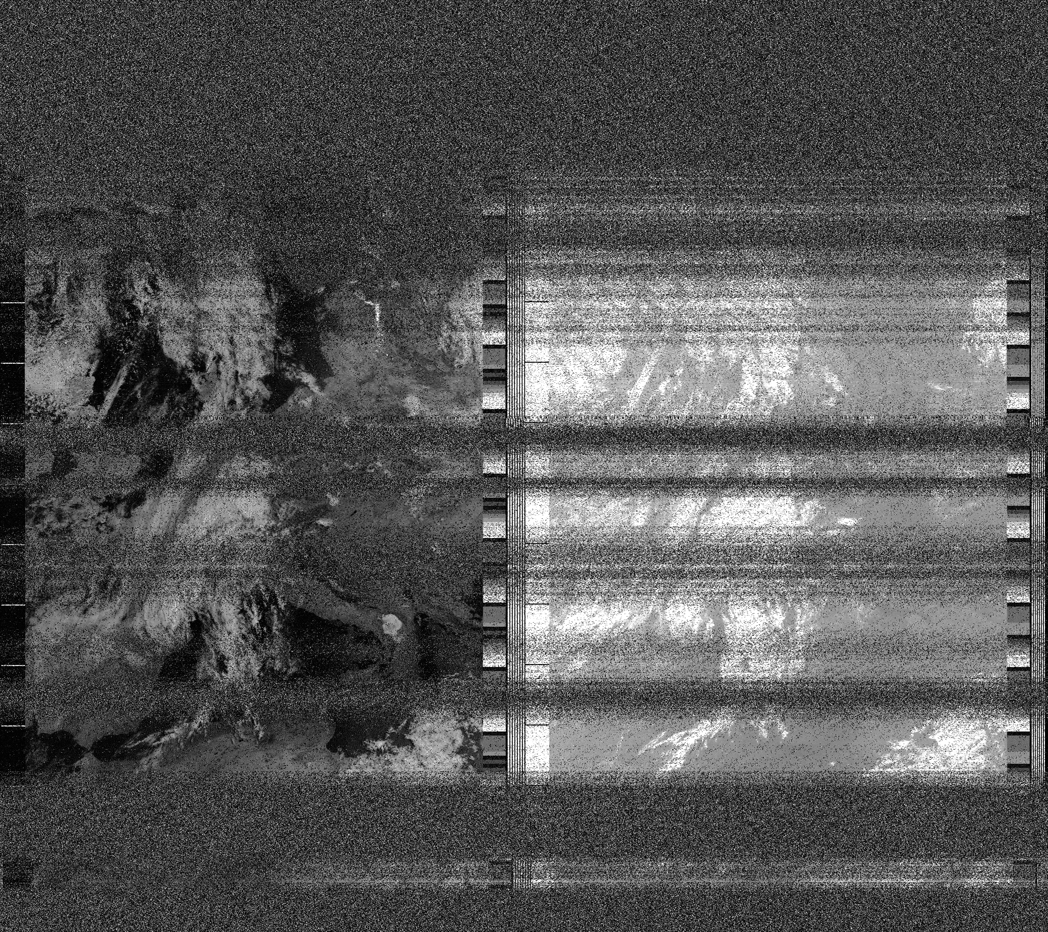 Pristine output with telemetry data withut cropping. Pristine images are
unenhanced, but normalised to produce images which represent,
as best as the software is able to, the original digital data. No attempt is made to temperature
normalise IR images. Disables gamma, sharpening, rotation, and other enhancements.