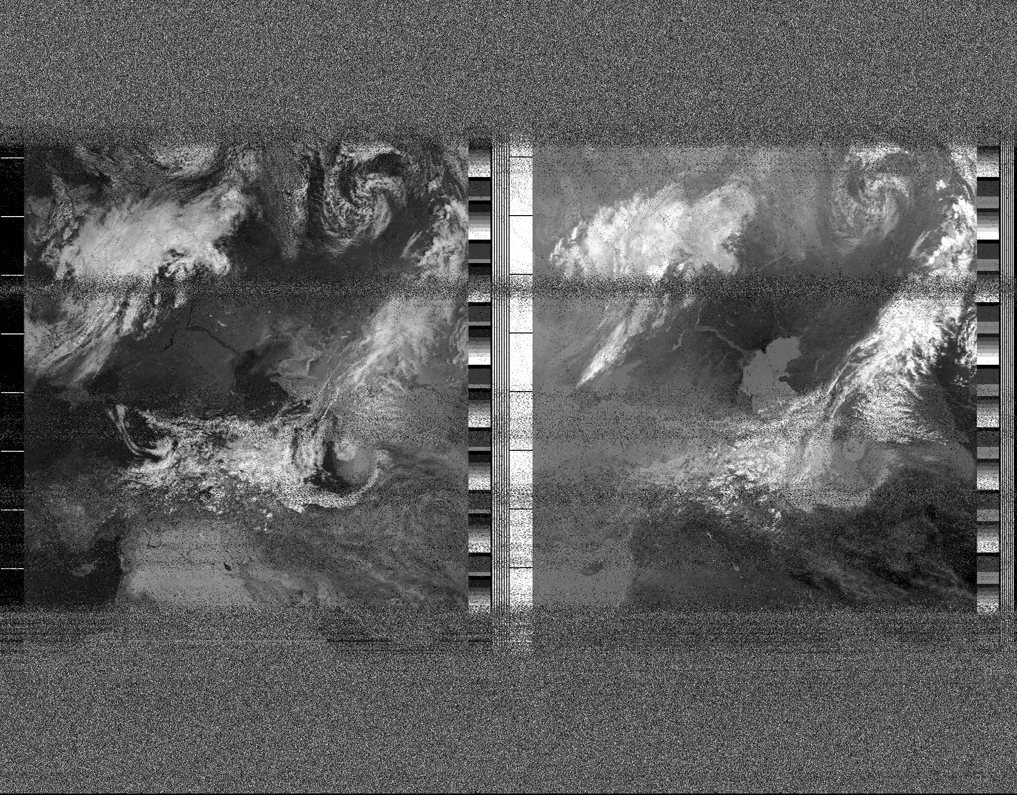 Pristine output with telemetry data withut cropping. Pristine images are
unenhanced, but normalised to produce images which represent,
as best as the software is able to, the original digital data. No attempt is made to temperature
normalise IR images. Disables gamma, sharpening, rotation, and other enhancements.