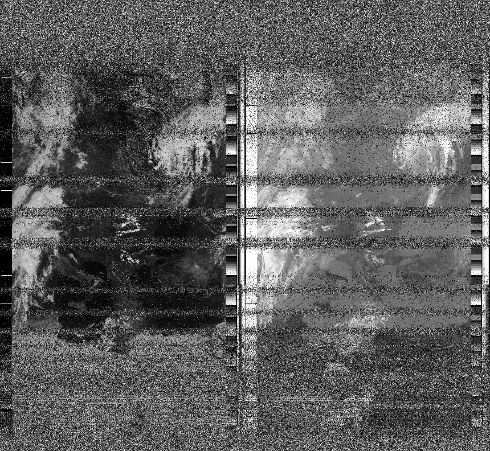 Pristine output with telemetry data withut cropping. Pristine images are
unenhanced, but normalised to produce images which represent,
as best as the software is able to, the original digital data. No attempt is made to temperature
normalise IR images. Disables gamma, sharpening, rotation, and other enhancements.