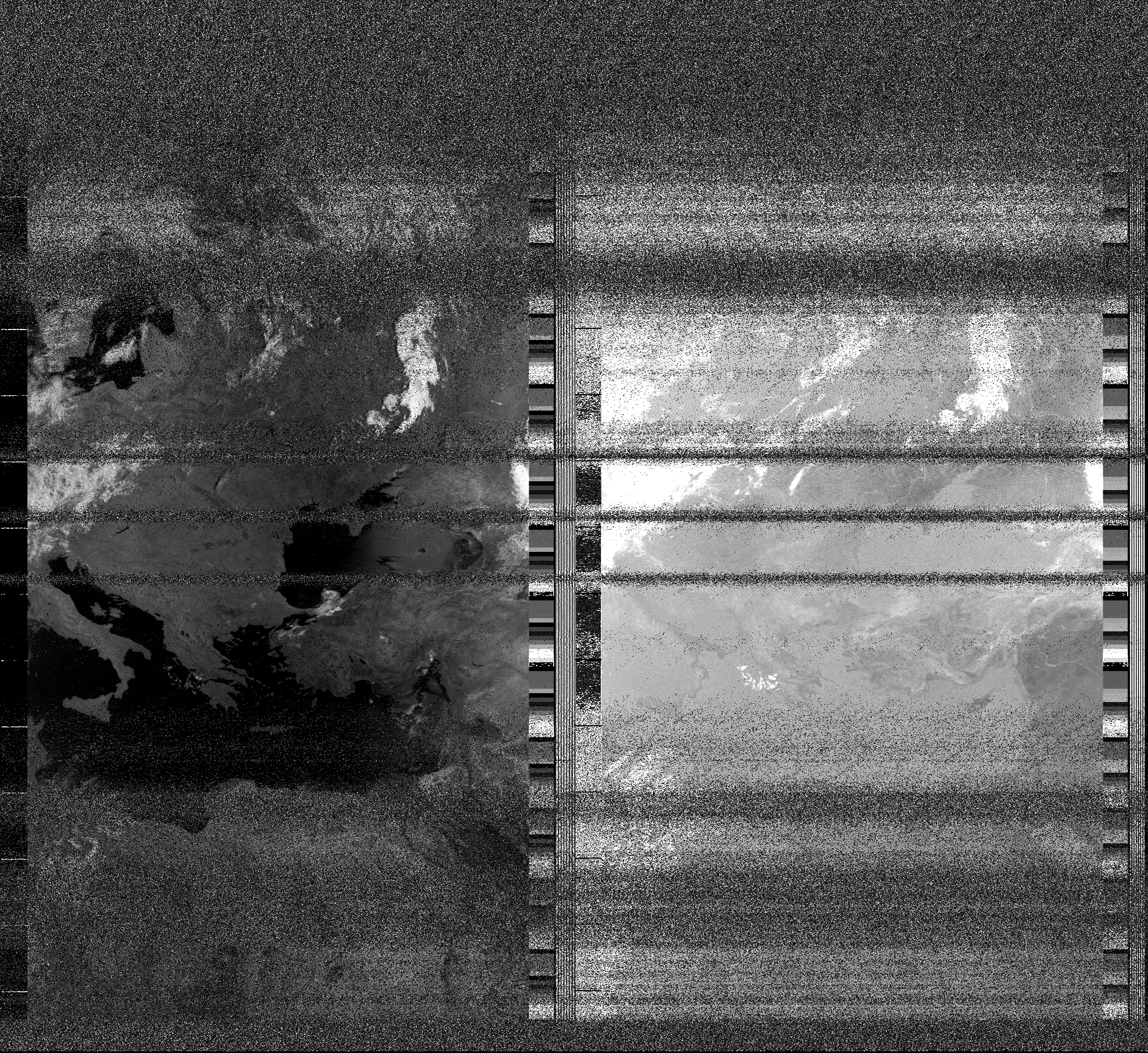 Pristine output with telemetry data withut cropping. Pristine images are
unenhanced, but normalised to produce images which represent,
as best as the software is able to, the original digital data. No attempt is made to temperature
normalise IR images. Disables gamma, sharpening, rotation, and other enhancements.