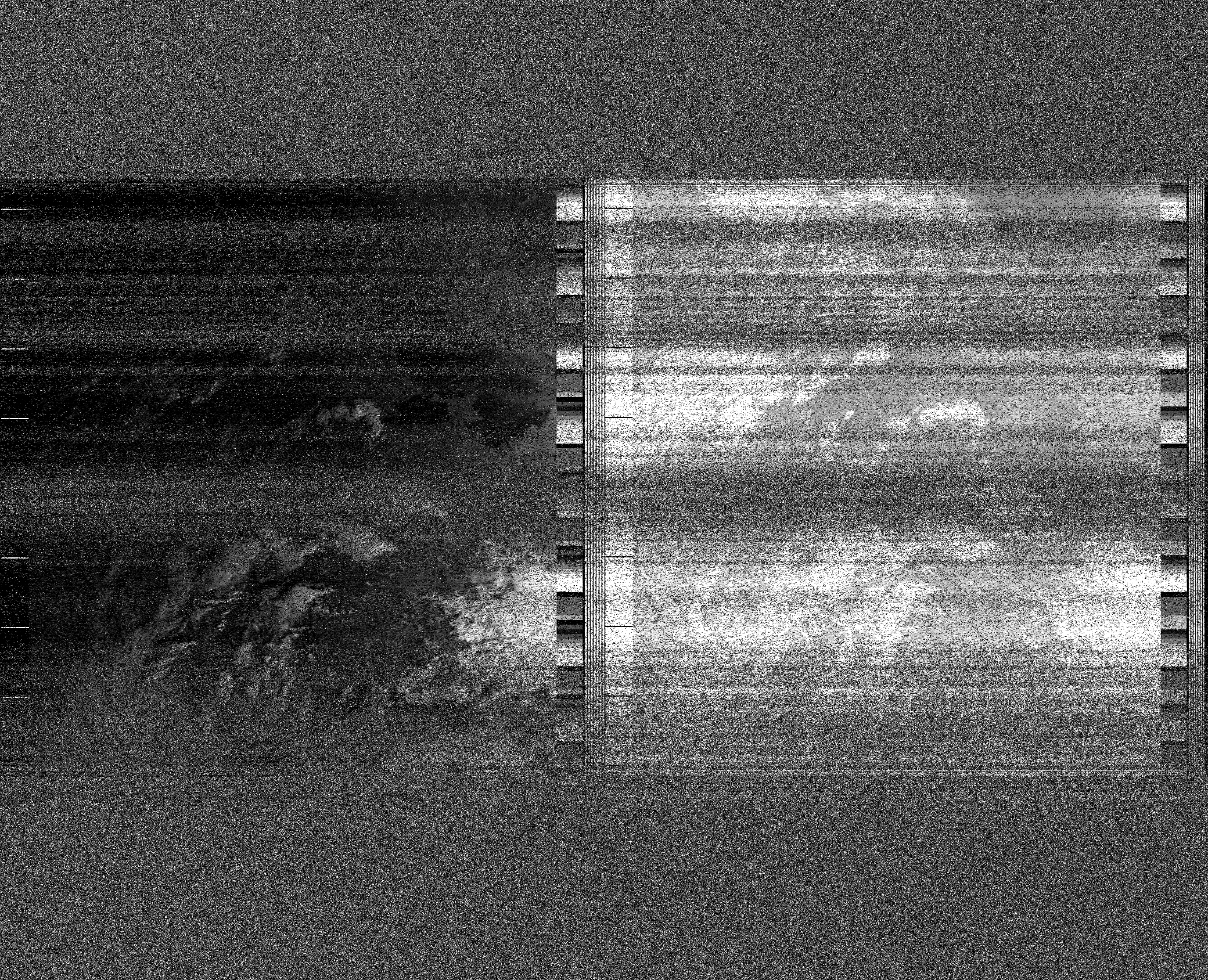 Pristine output with telemetry data withut cropping. Pristine images are
unenhanced, but normalised to produce images which represent,
as best as the software is able to, the original digital data. No attempt is made to temperature
normalise IR images. Disables gamma, sharpening, rotation, and other enhancements.