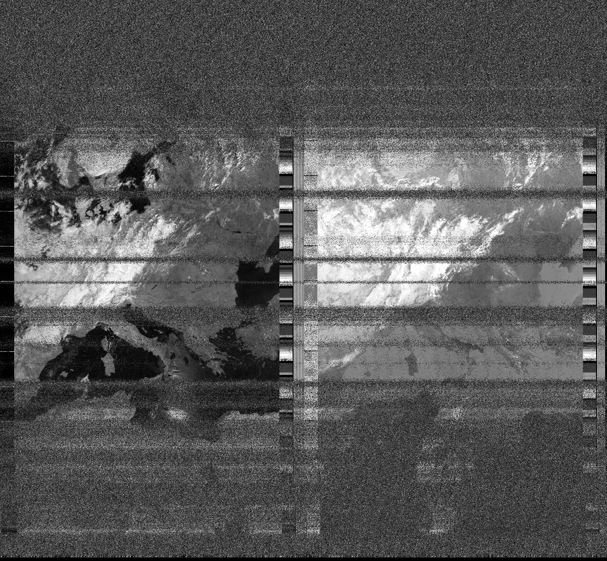 Pristine output with telemetry data withut cropping. Pristine images are
unenhanced, but normalised to produce images which represent,
as best as the software is able to, the original digital data. No attempt is made to temperature
normalise IR images. Disables gamma, sharpening, rotation, and other enhancements.