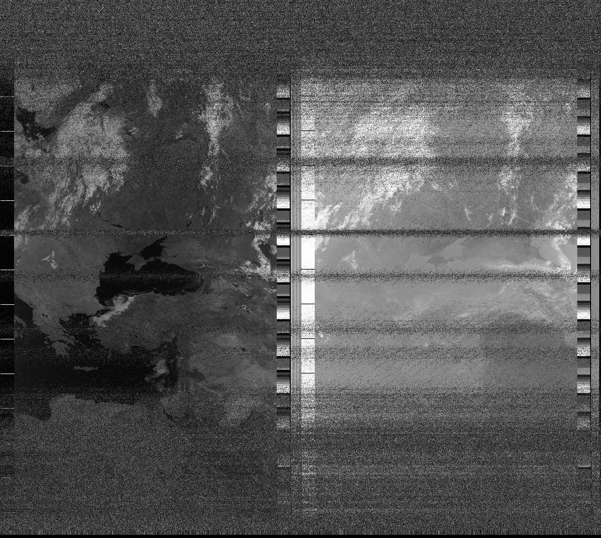 Pristine output with telemetry data withut cropping. Pristine images are
unenhanced, but normalised to produce images which represent,
as best as the software is able to, the original digital data. No attempt is made to temperature
normalise IR images. Disables gamma, sharpening, rotation, and other enhancements.