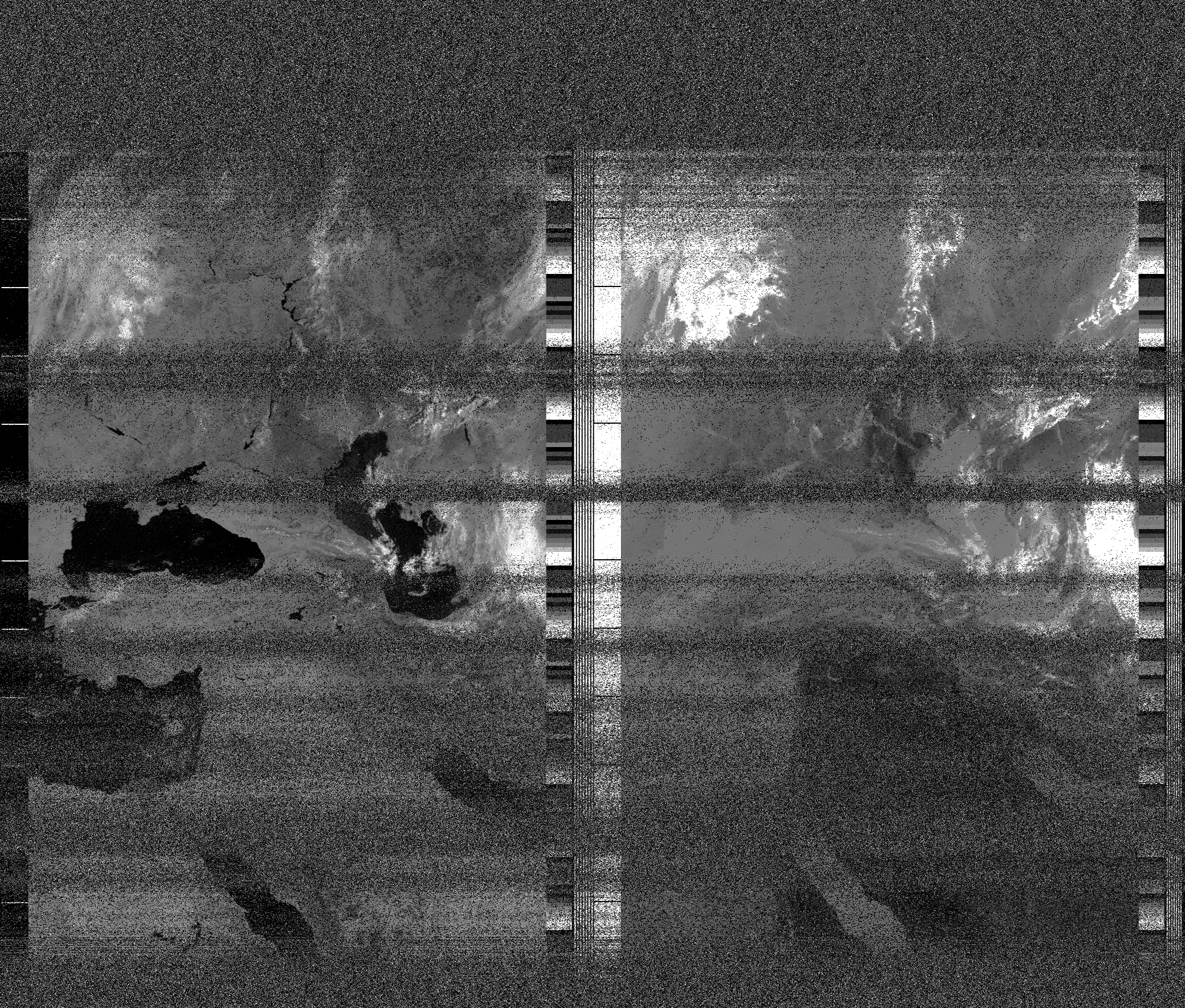 Pristine output with telemetry data withut cropping. Pristine images are
unenhanced, but normalised to produce images which represent,
as best as the software is able to, the original digital data. No attempt is made to temperature
normalise IR images. Disables gamma, sharpening, rotation, and other enhancements.