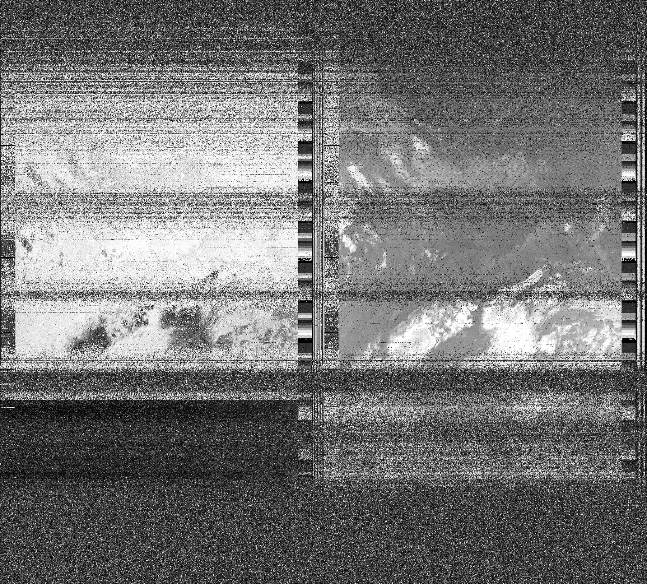 Pristine output with telemetry data withut cropping. Pristine images are
unenhanced, but normalised to produce images which represent,
as best as the software is able to, the original digital data. No attempt is made to temperature
normalise IR images. Disables gamma, sharpening, rotation, and other enhancements.