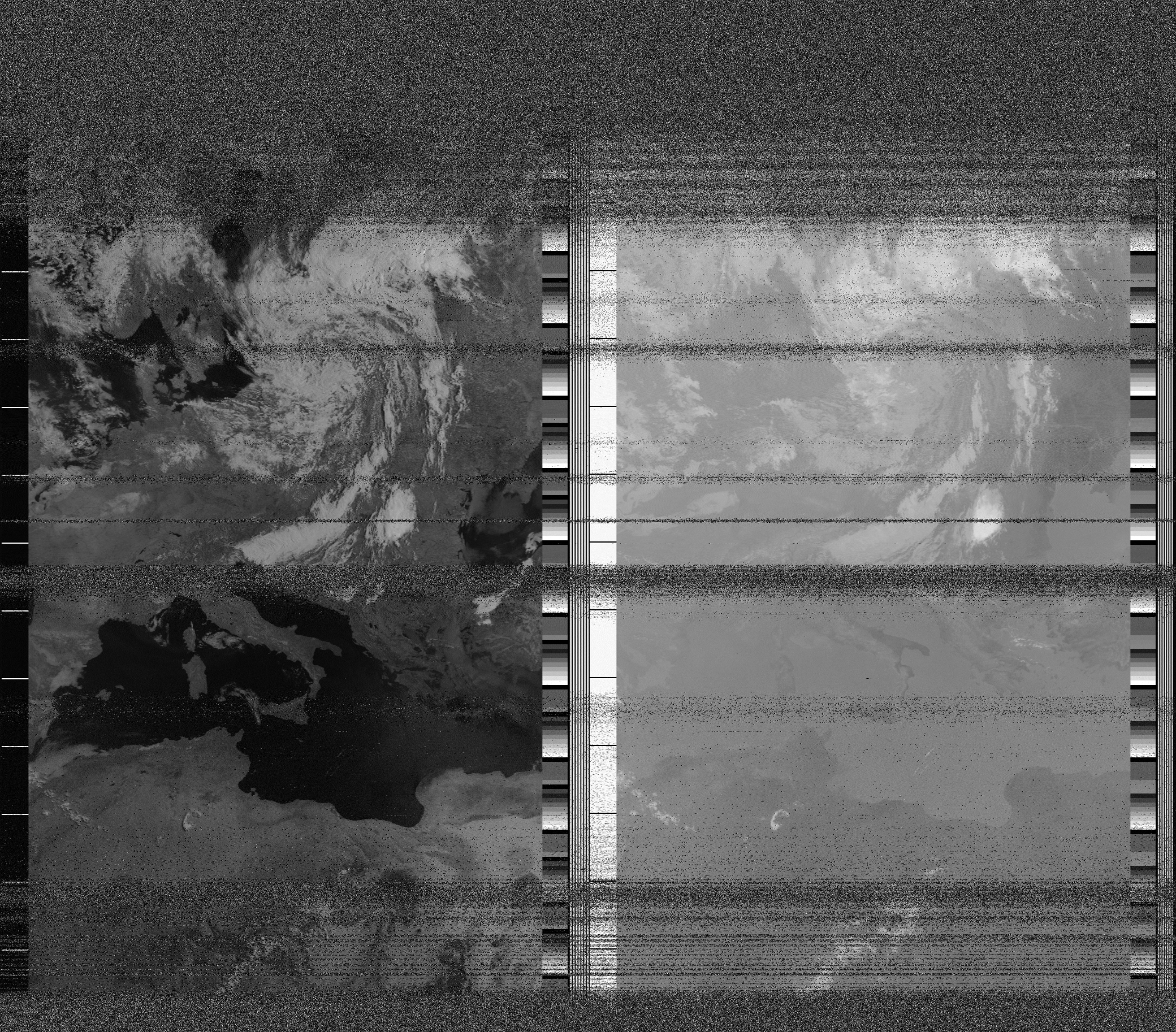 Pristine output with telemetry data withut cropping. Pristine images are
unenhanced, but normalised to produce images which represent,
as best as the software is able to, the original digital data. No attempt is made to temperature
normalise IR images. Disables gamma, sharpening, rotation, and other enhancements.