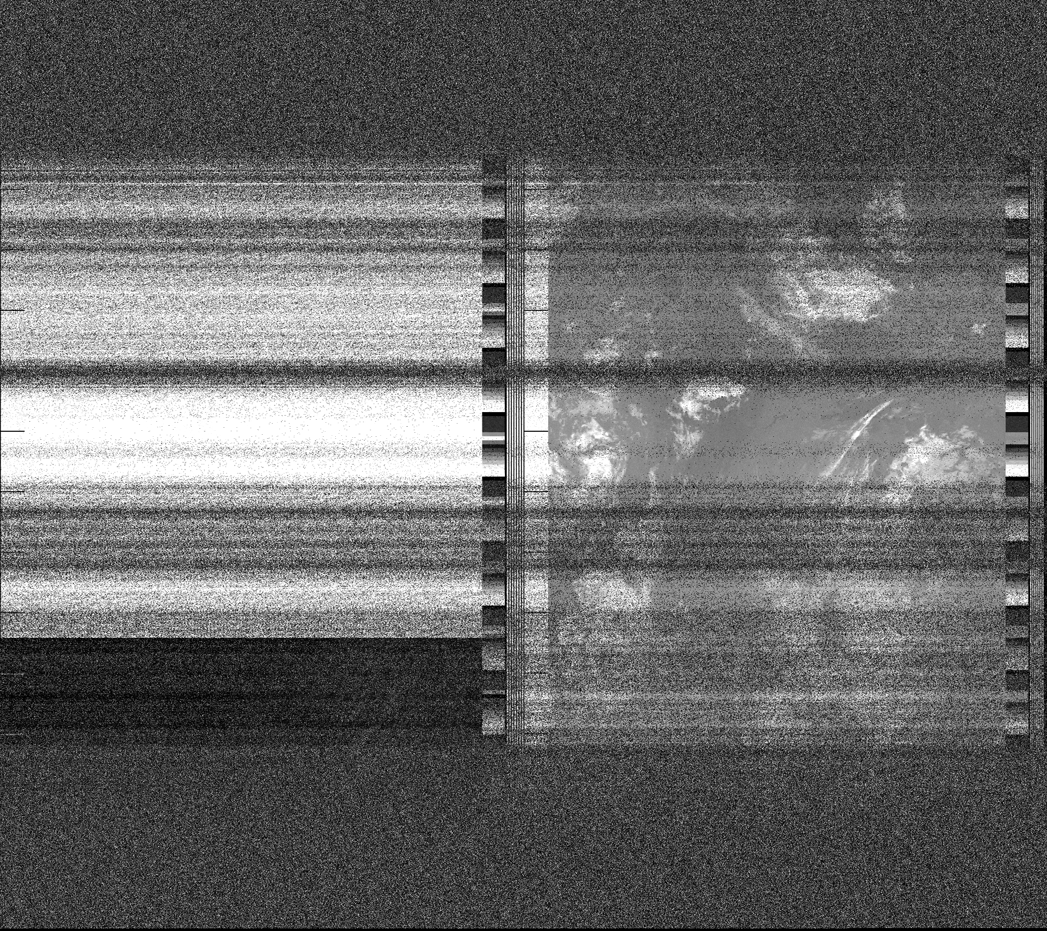 Pristine output with telemetry data withut cropping. Pristine images are
unenhanced, but normalised to produce images which represent,
as best as the software is able to, the original digital data. No attempt is made to temperature
normalise IR images. Disables gamma, sharpening, rotation, and other enhancements.
