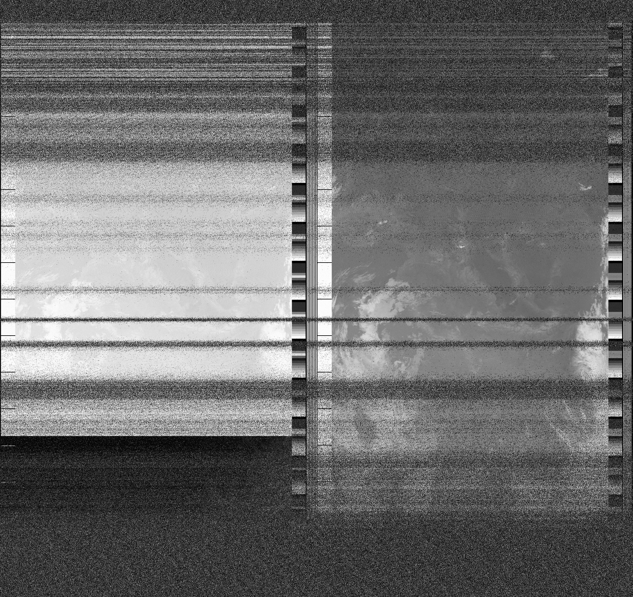Pristine output with telemetry data withut cropping. Pristine images are
unenhanced, but normalised to produce images which represent,
as best as the software is able to, the original digital data. No attempt is made to temperature
normalise IR images. Disables gamma, sharpening, rotation, and other enhancements.